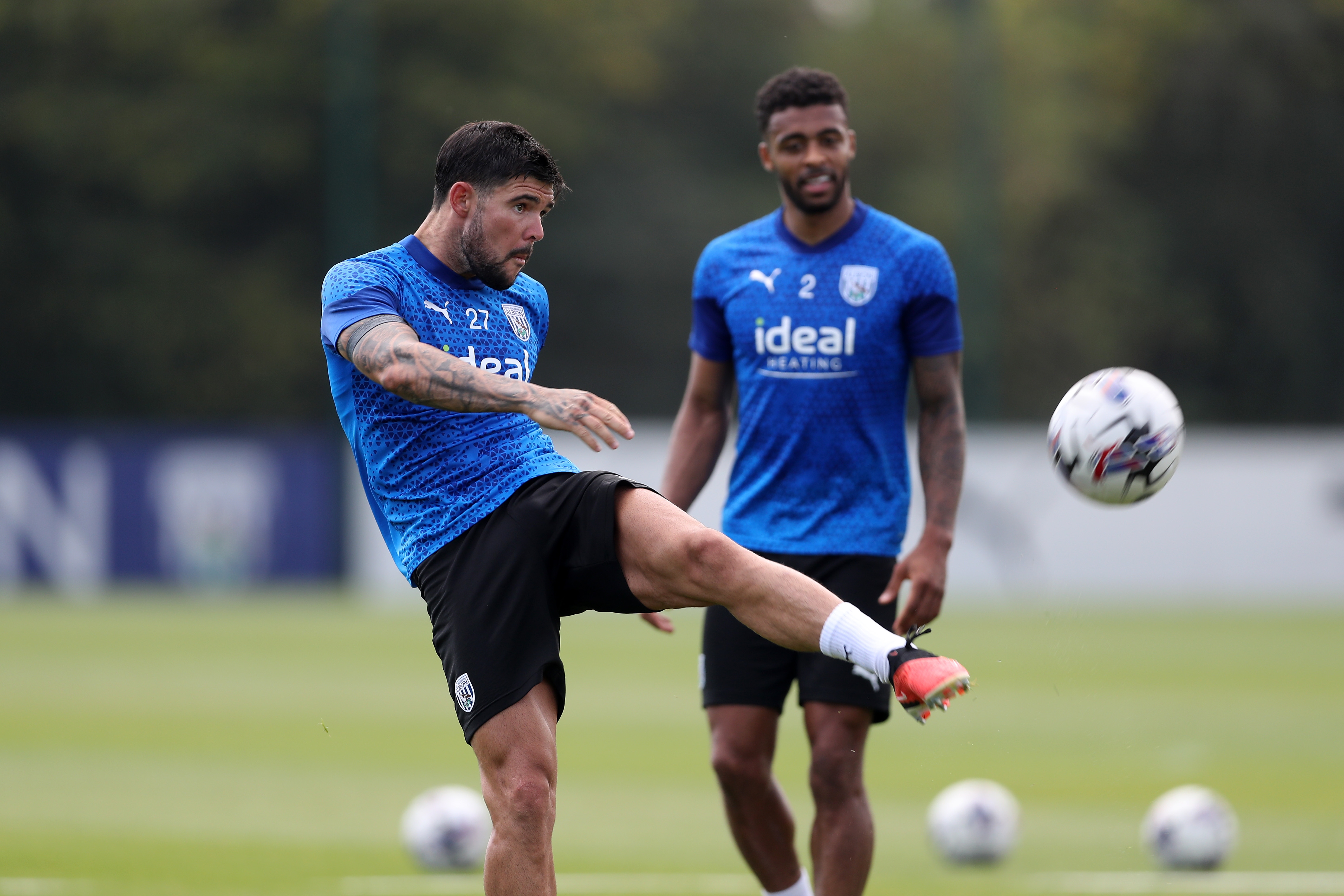 Albion players take part in training over the international break.
