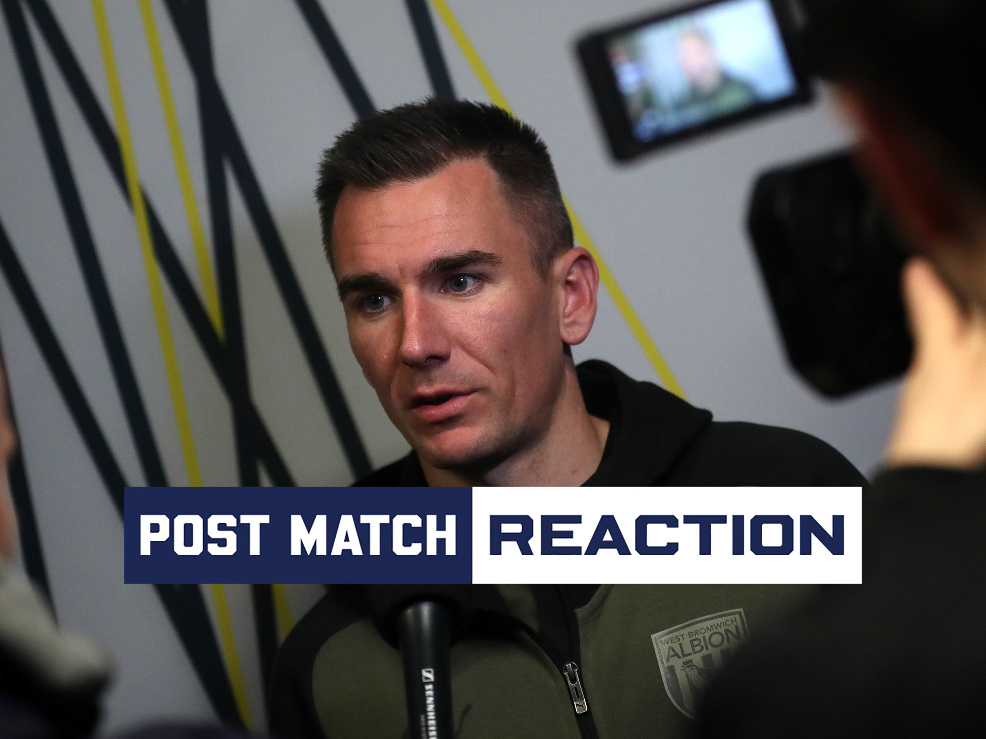 Jed Wallace is interviewed after Albion's game at Watford 