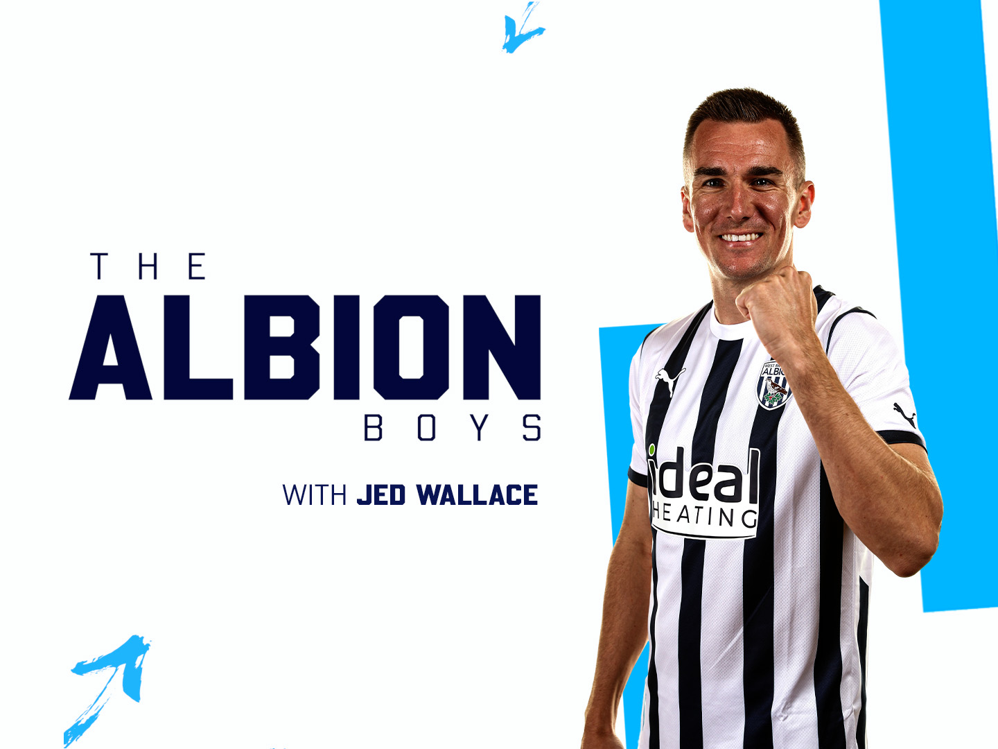 The Albion Boys graphic with an image of Jed Wallace in the home shirt