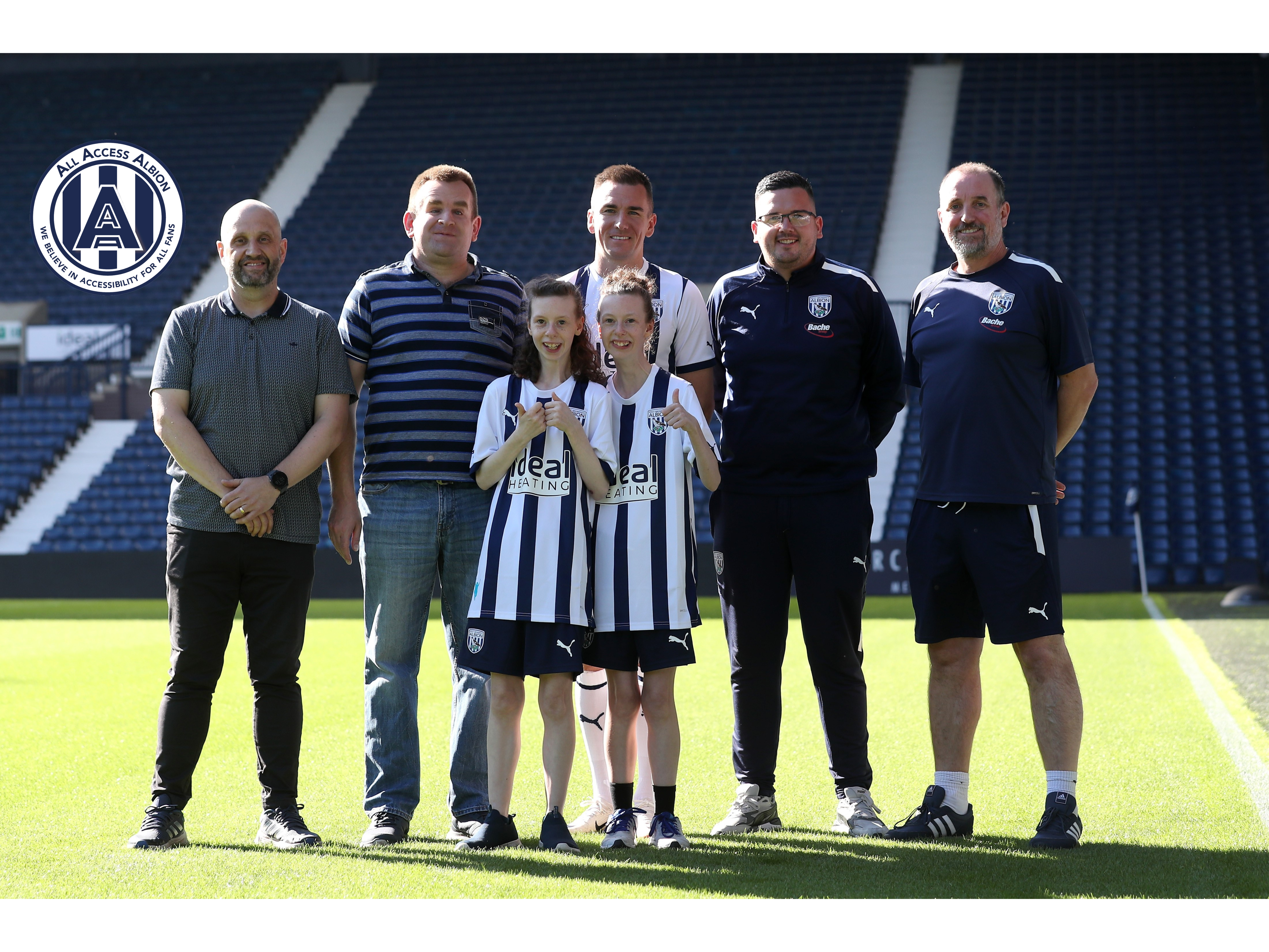 All Access Albion members with captain Jed Wallace