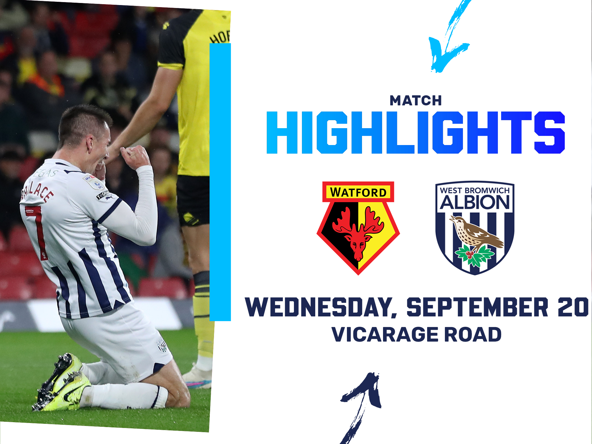 Short Highlights, Watford 2-2 West Bromwich Albion