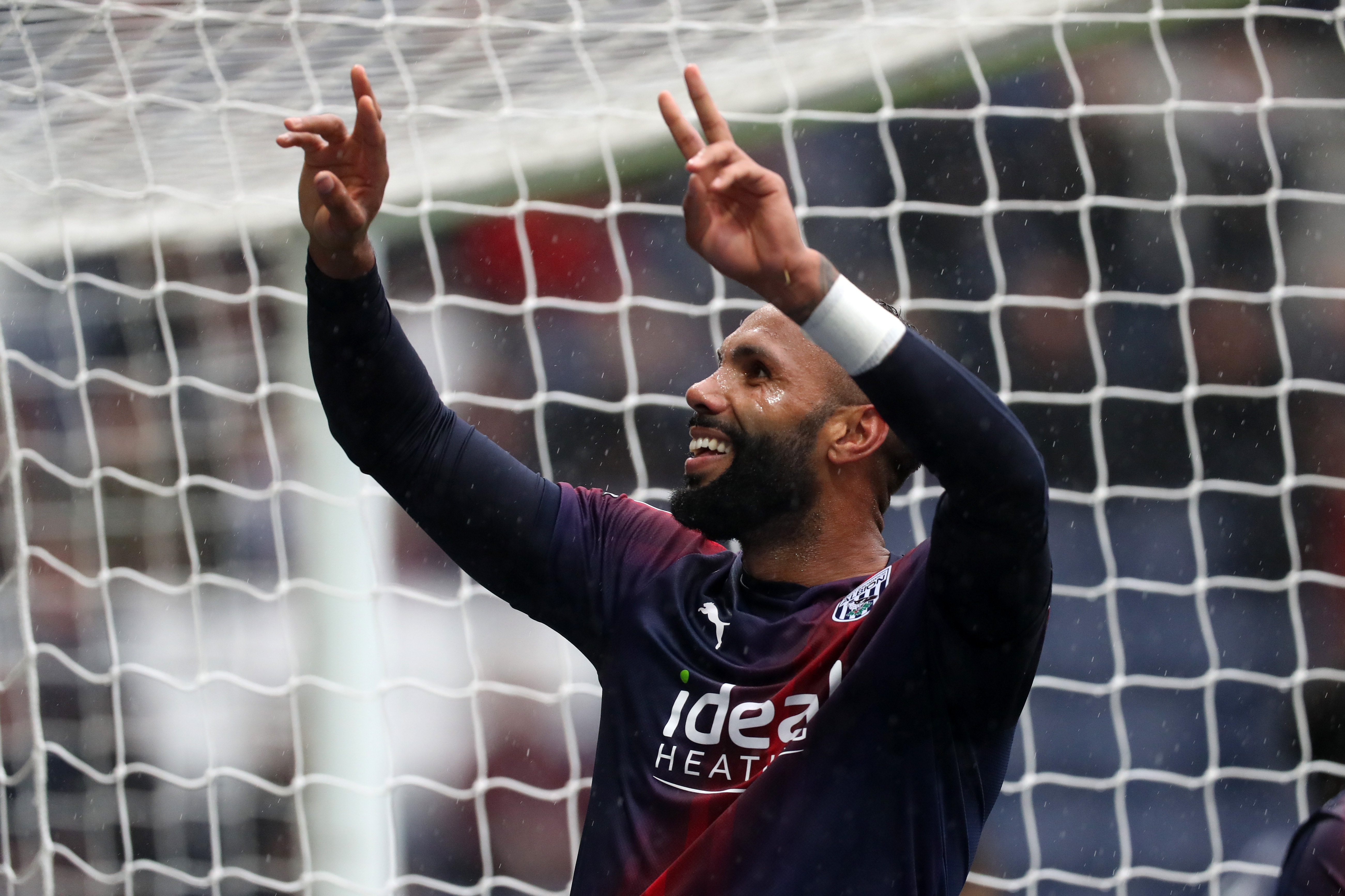 Kyle Bartley celebrates at full time