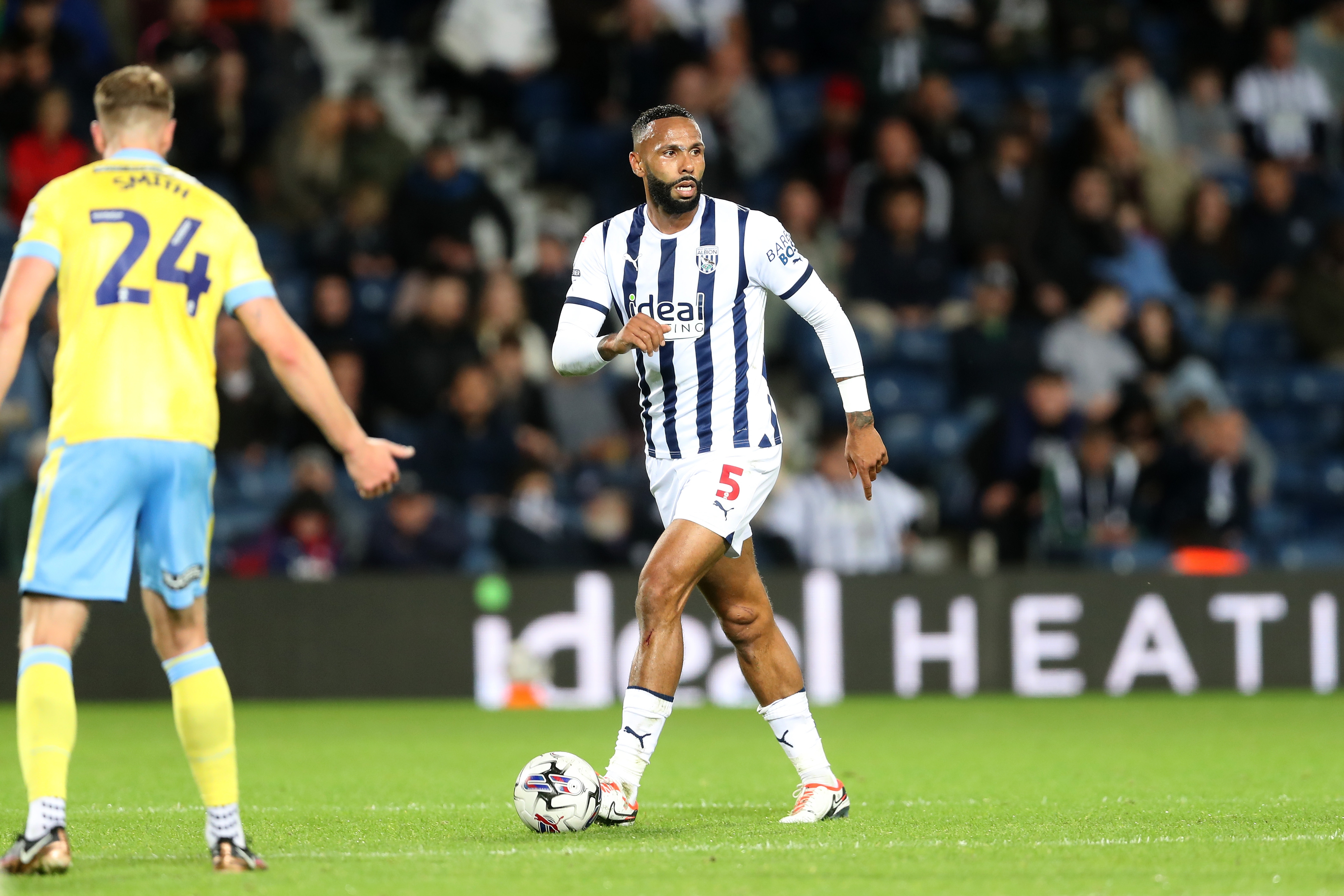 Kyle Bartley on the ball against Sheffield Wednesday