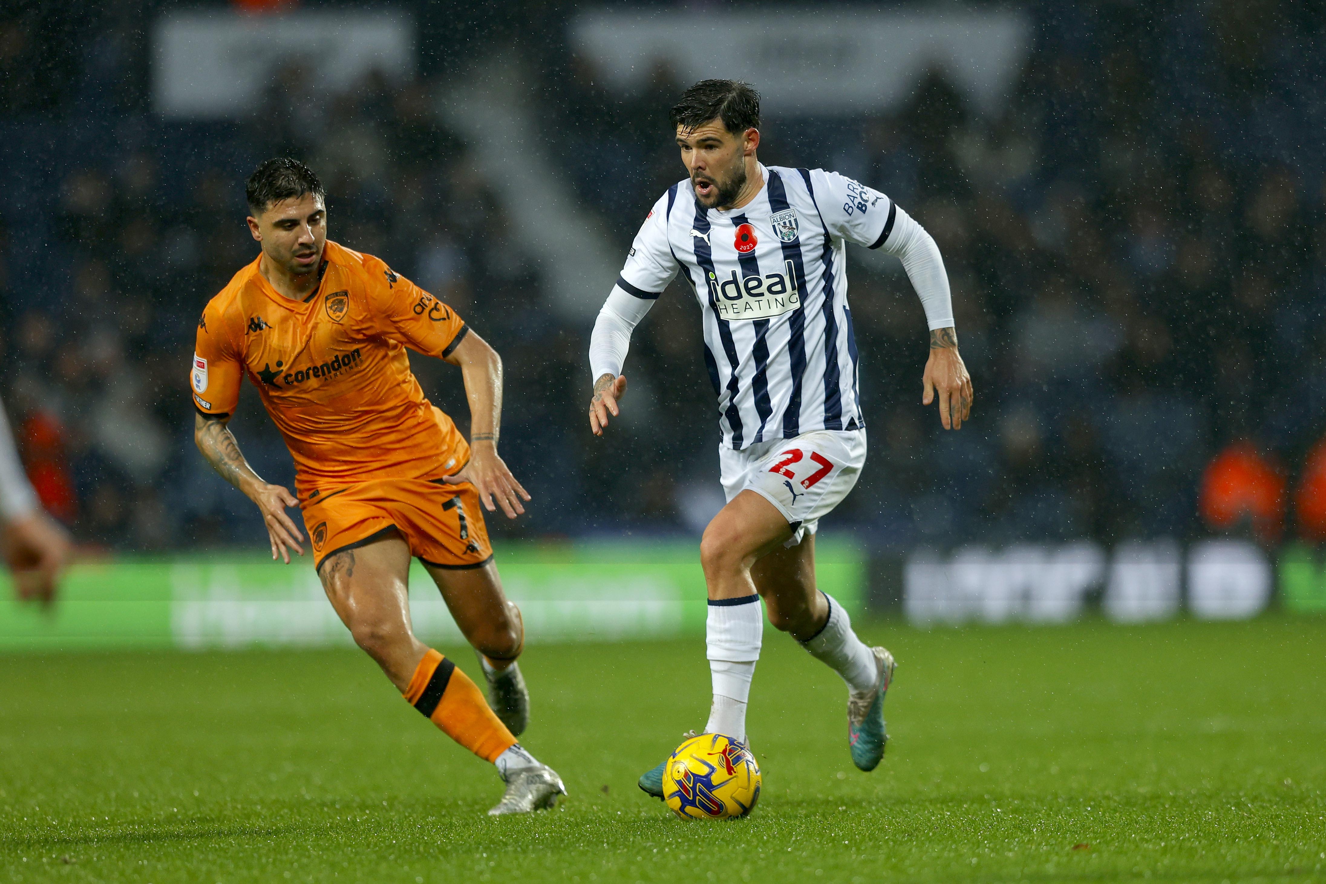 Albion in action against Hull City.