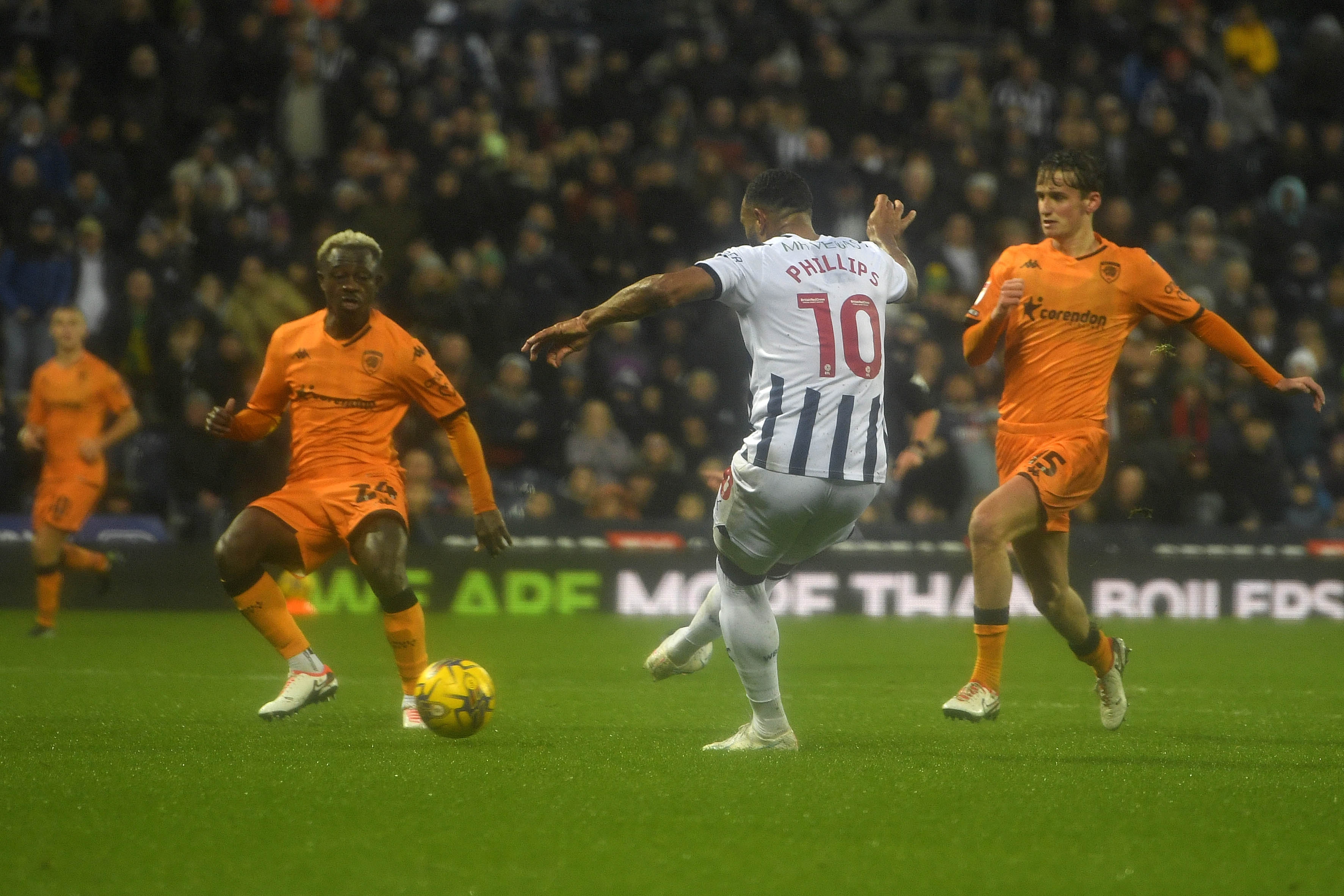 Albion in action against Hull City.