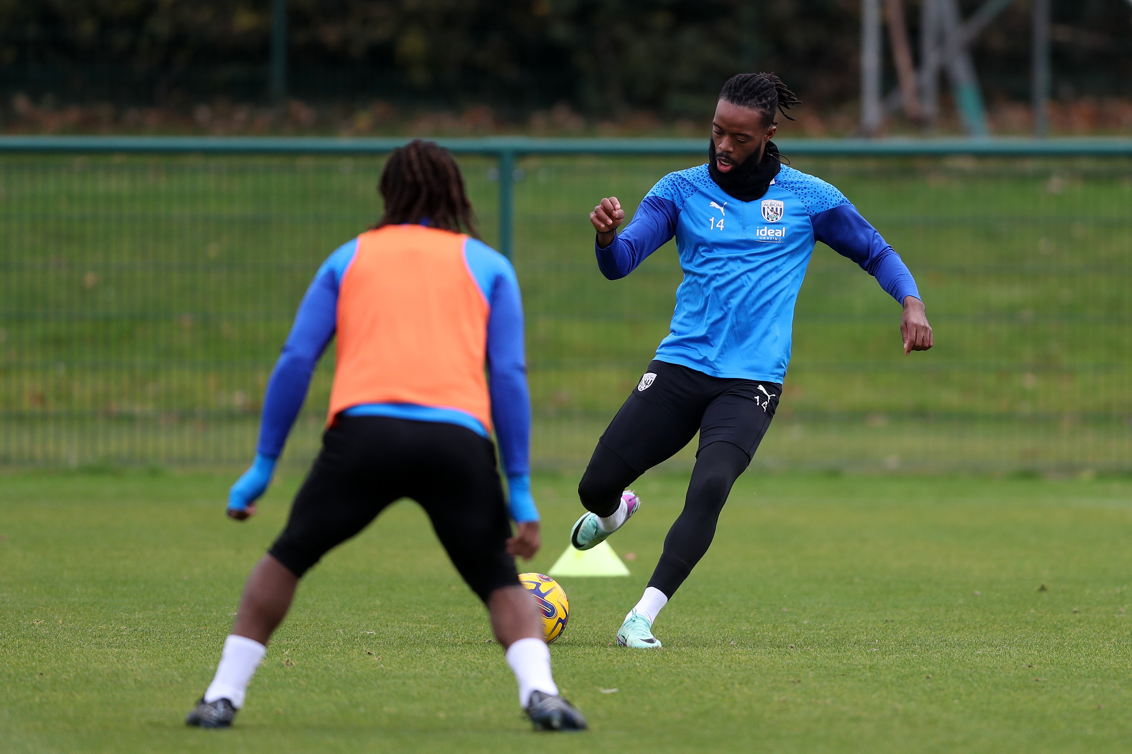 Nathaniel Chalobah on the ball in training 