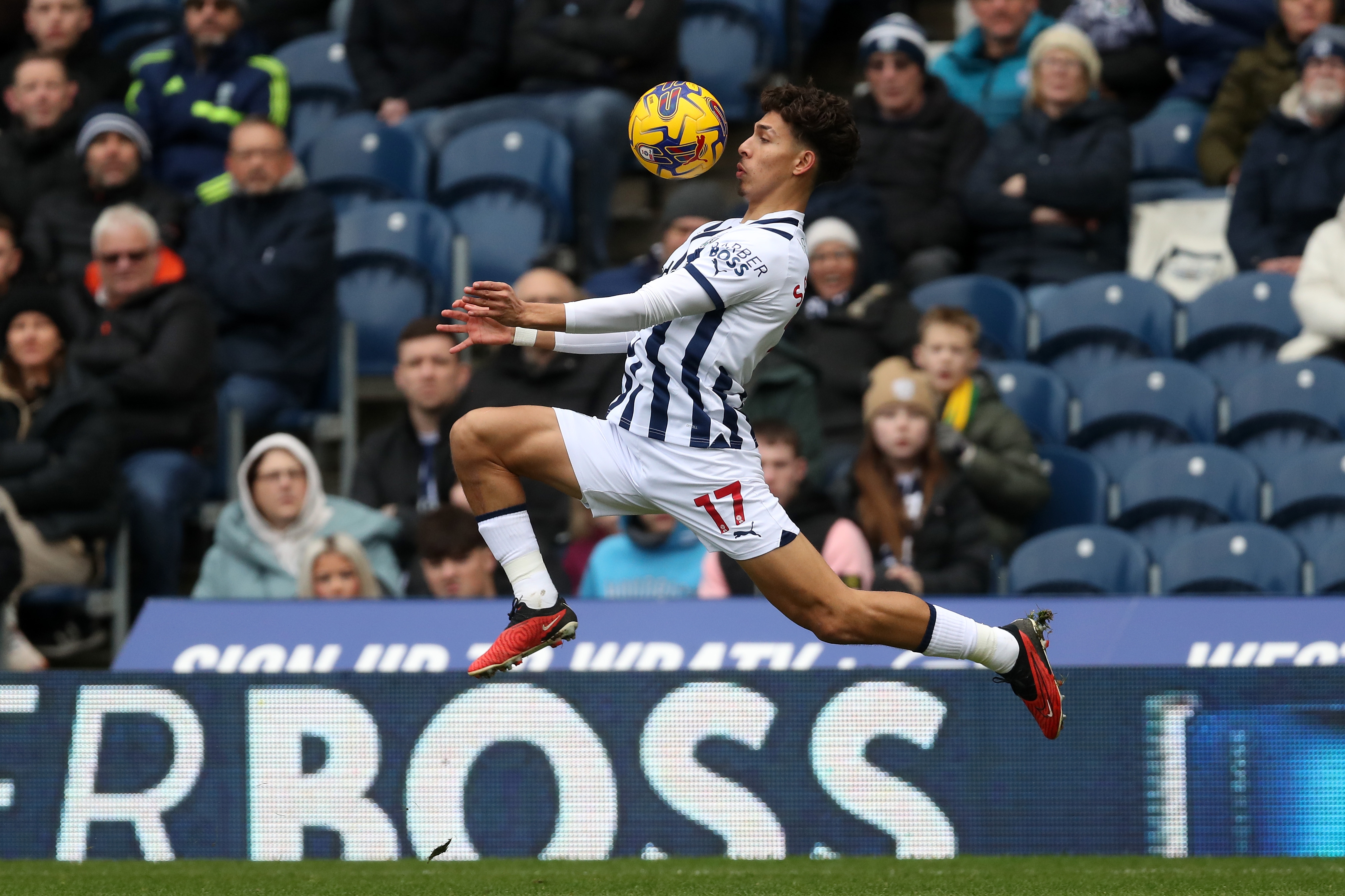 Jeremy Sarmiento on the ball against Stoke