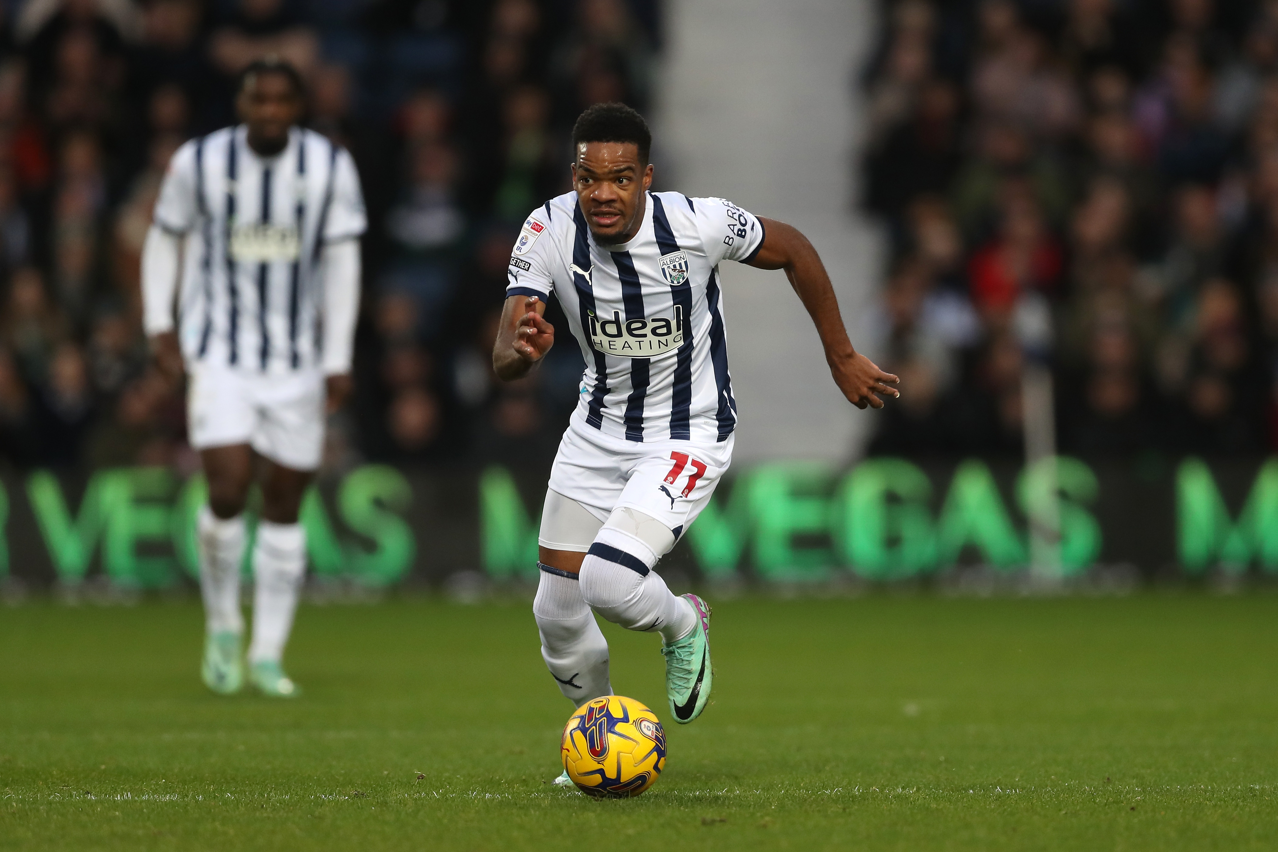 Grady Diangana on the ball against Norwich
