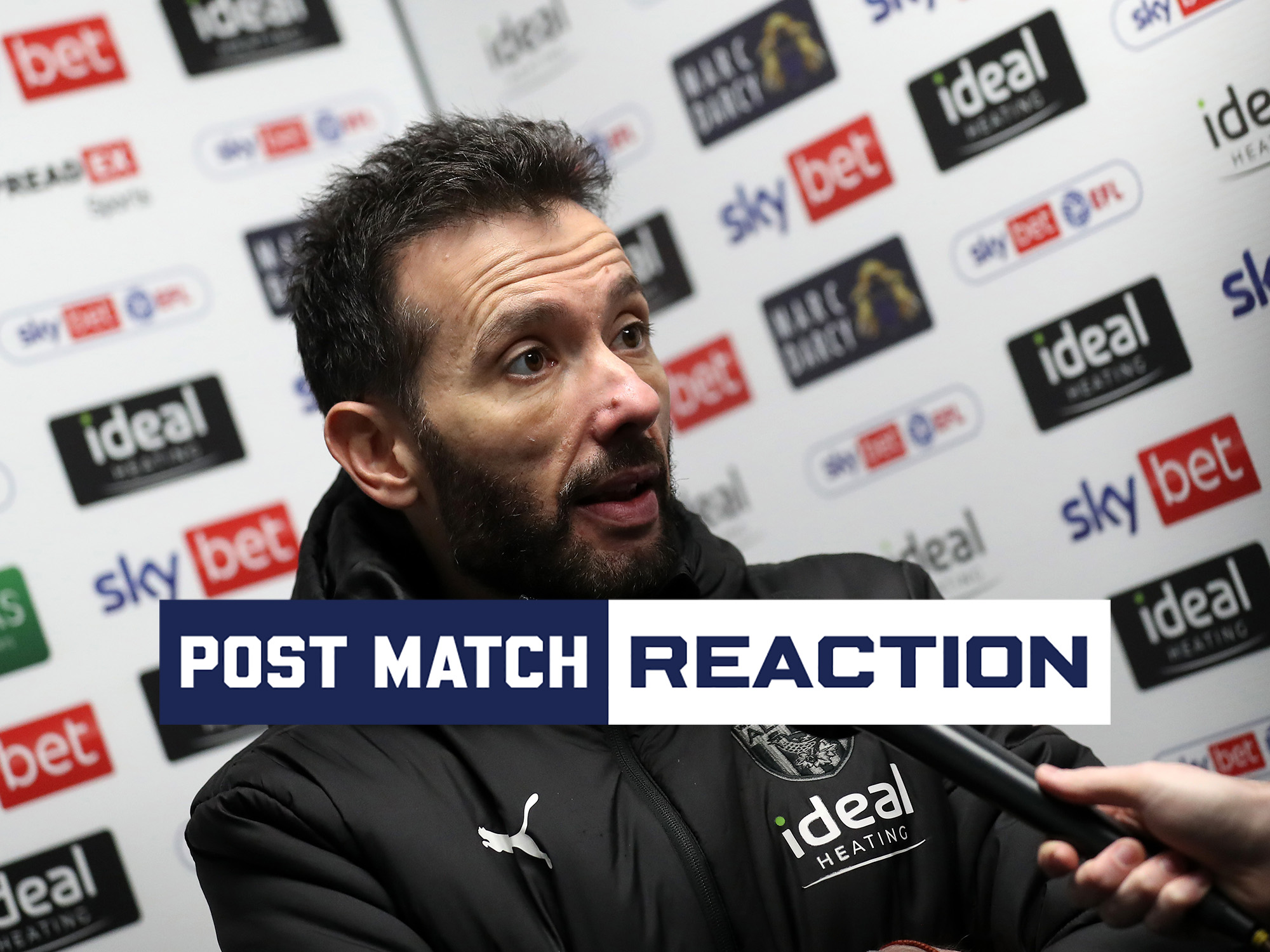 Carlos Corberán is interviewed after Albion's defeat against Leicester