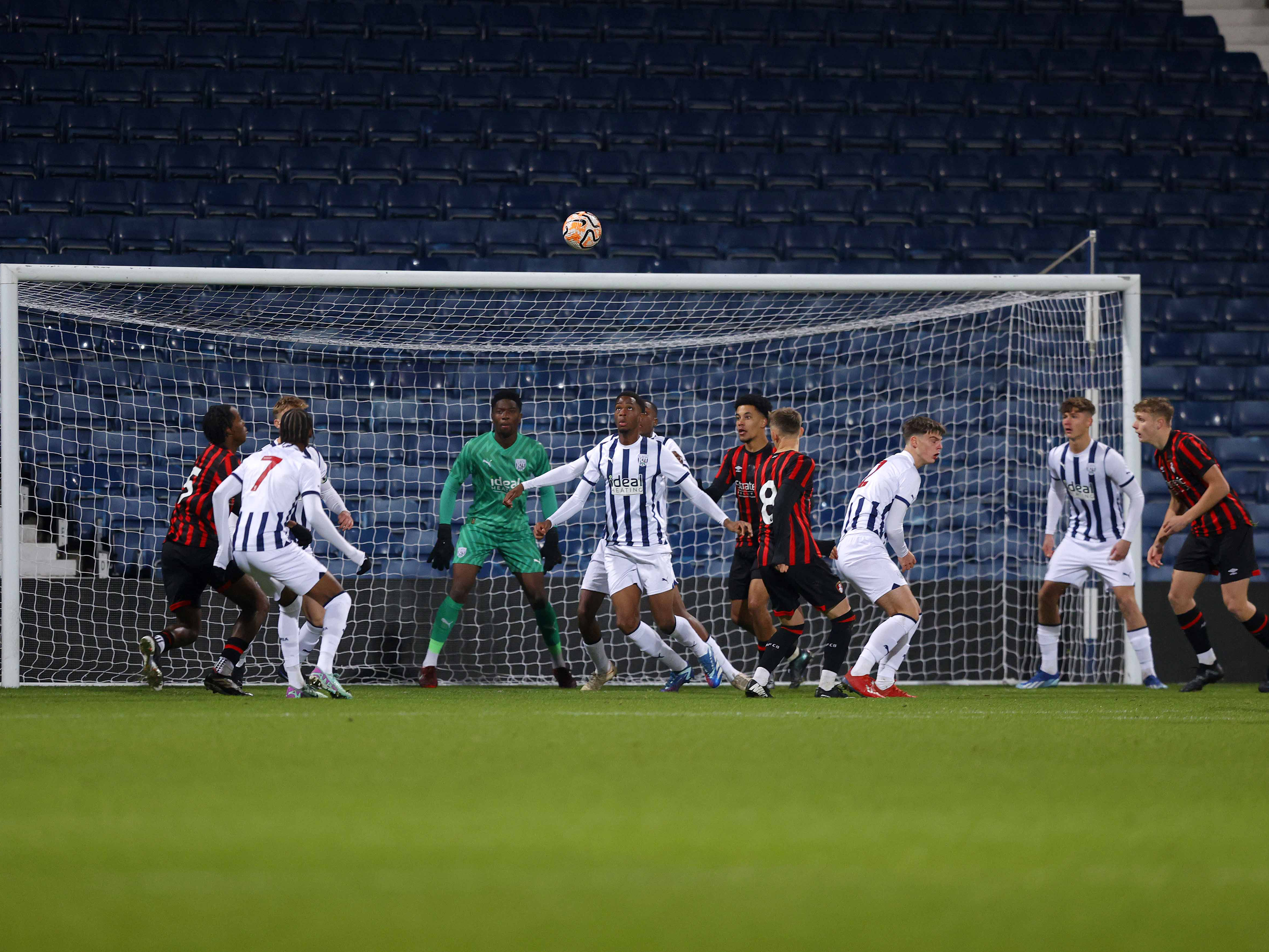 An image of Albion U18s in FA Youth Cup action against Bournemouth