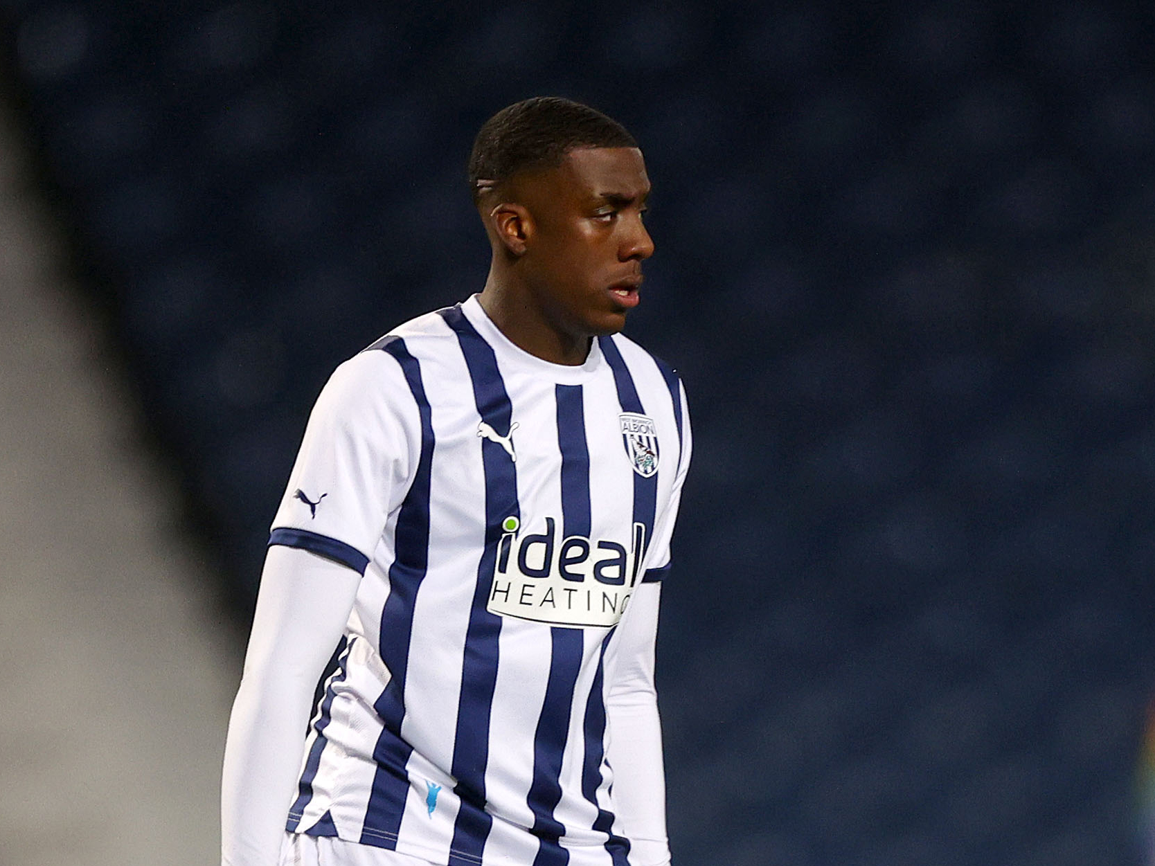 Souleyman Mandey in action for Albion's U18 side