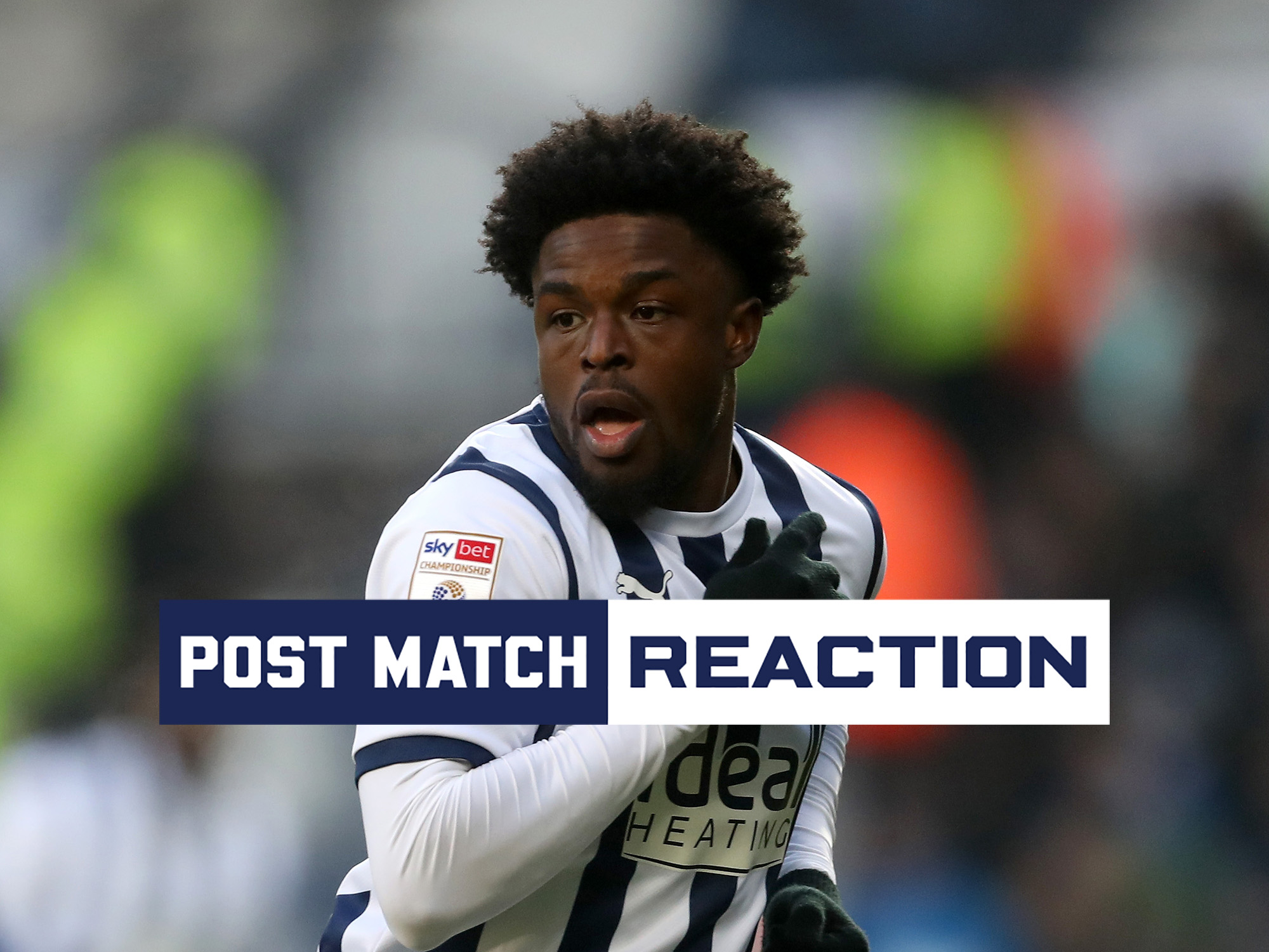 Josh Maja's post-match Leicester reaction graphic and image