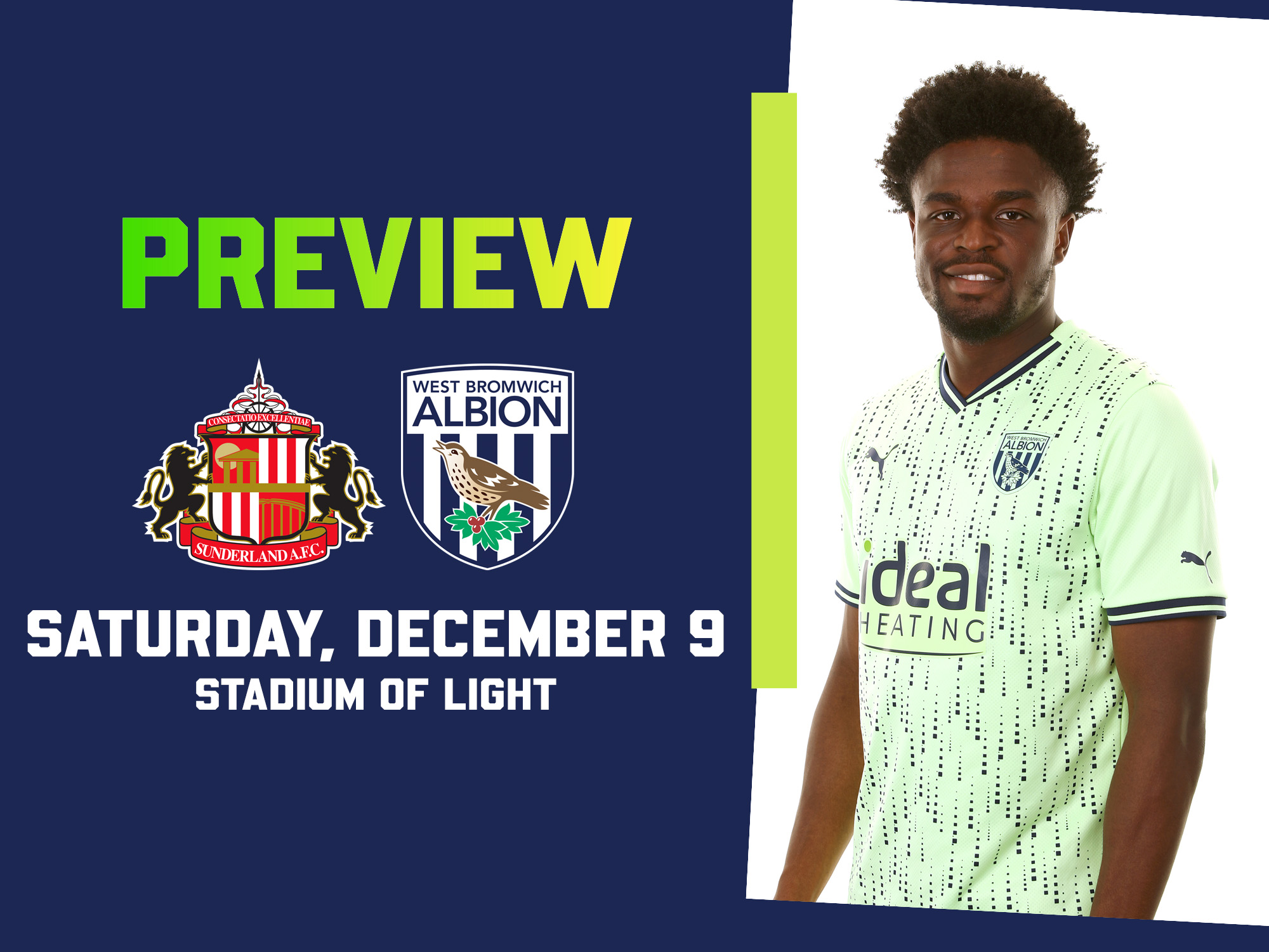 Matchday 20, Sunderland v Albion Preview