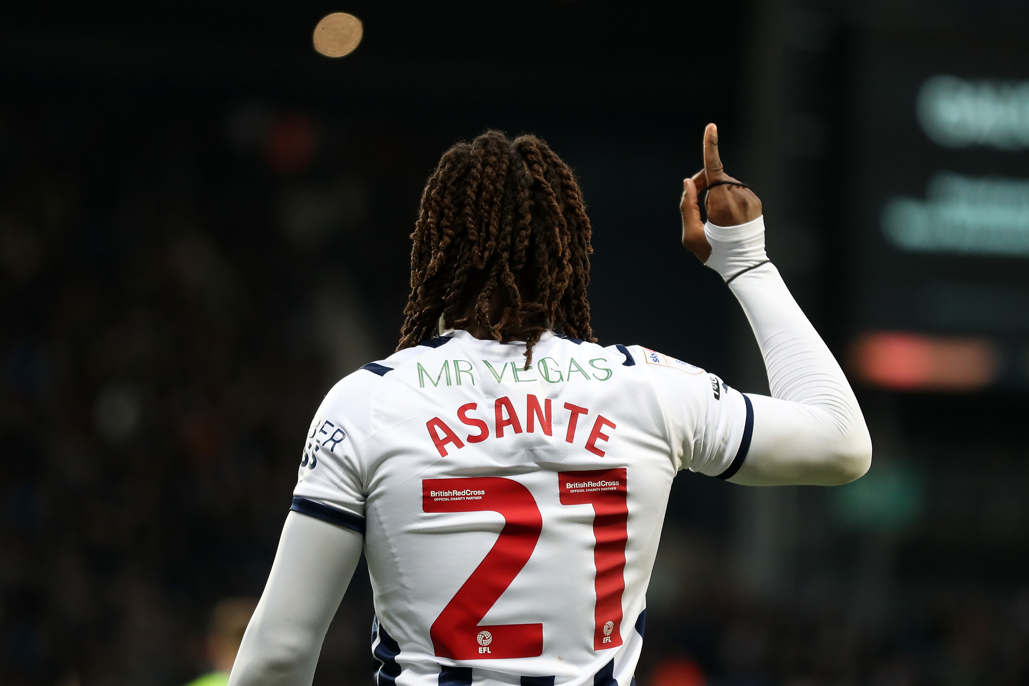 Brandon Thomas-Asante celebrates scoring against Blackburn