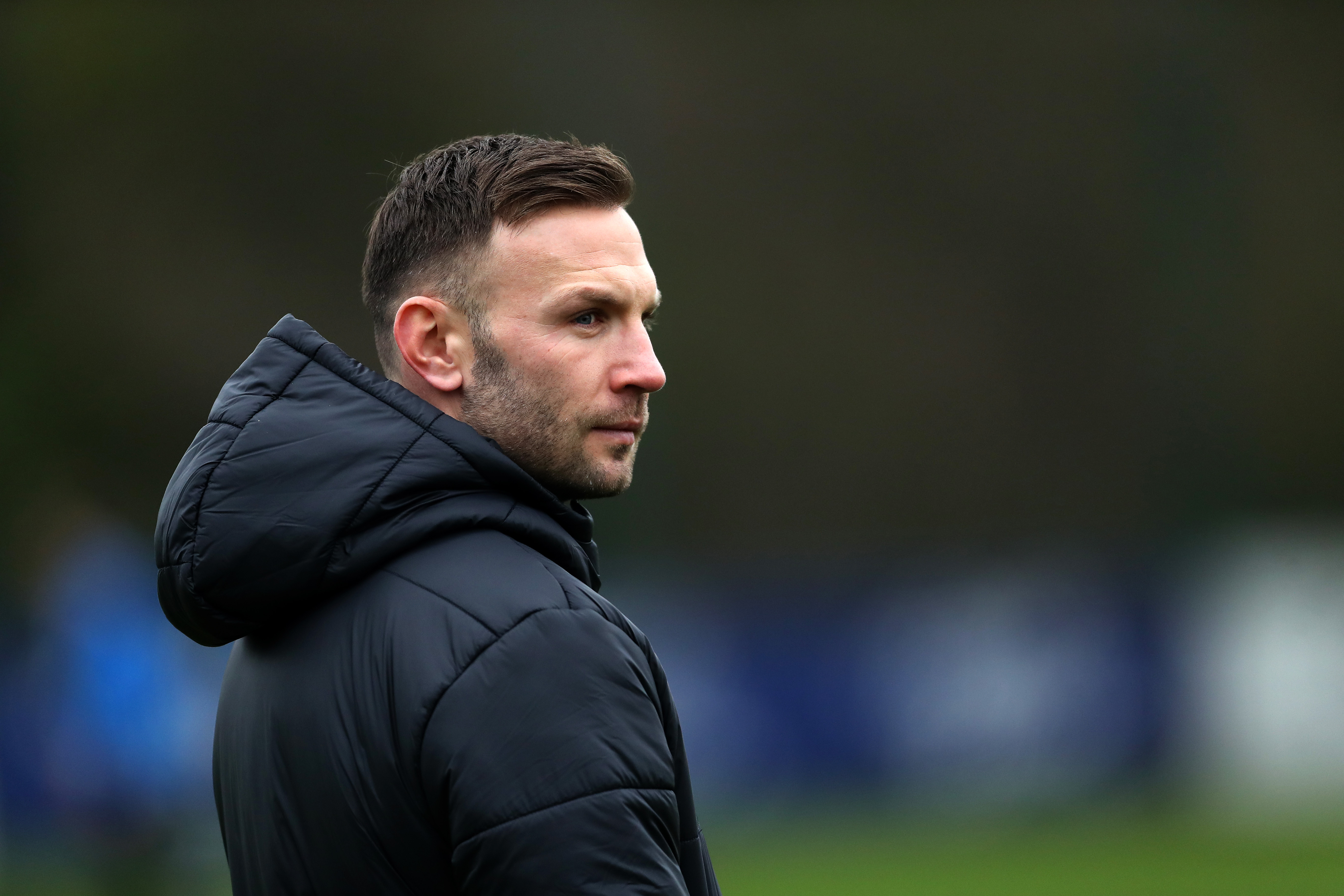 Andi Weimann watching training 