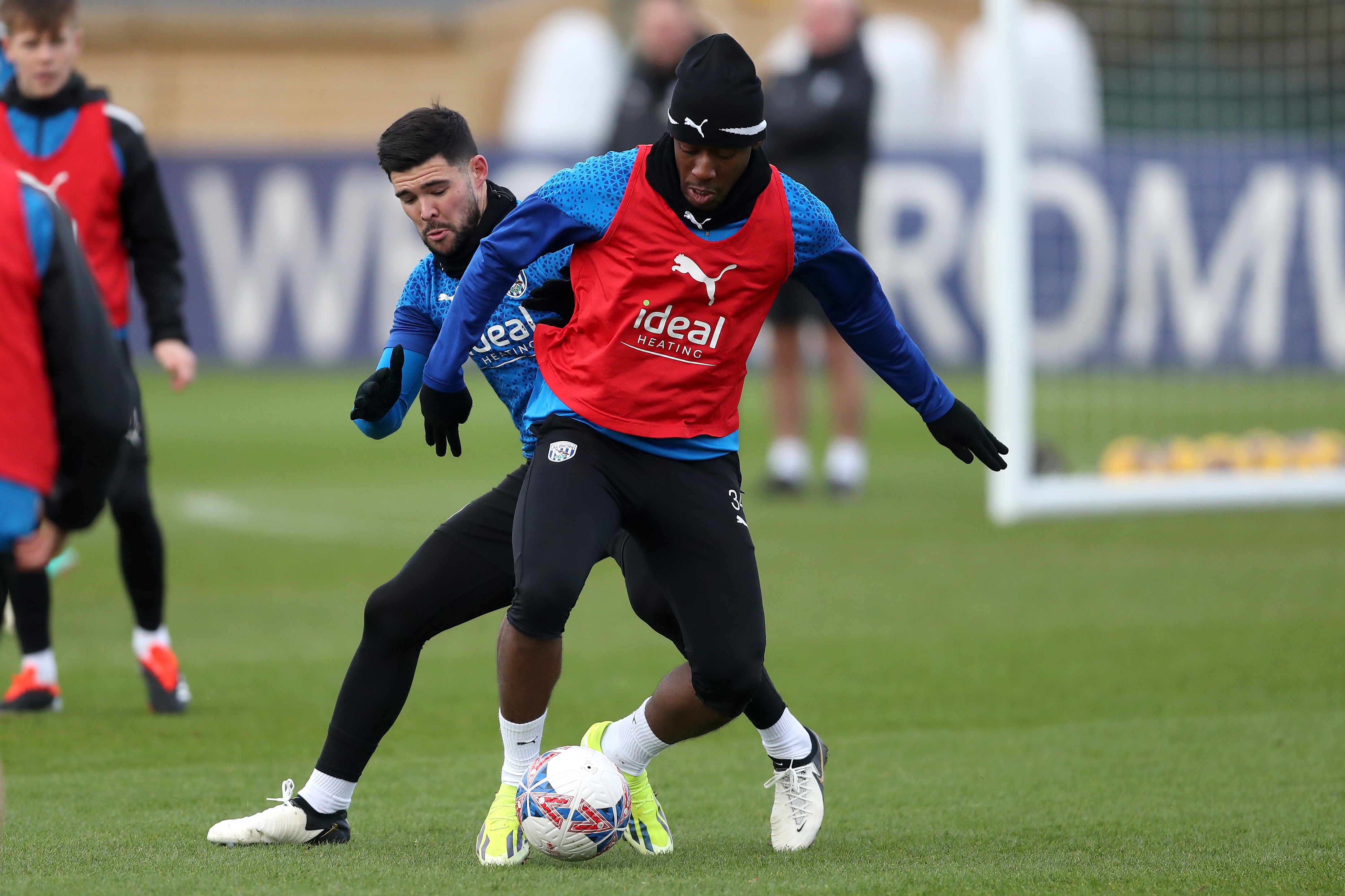 Jovan Malcolm on the ball in training