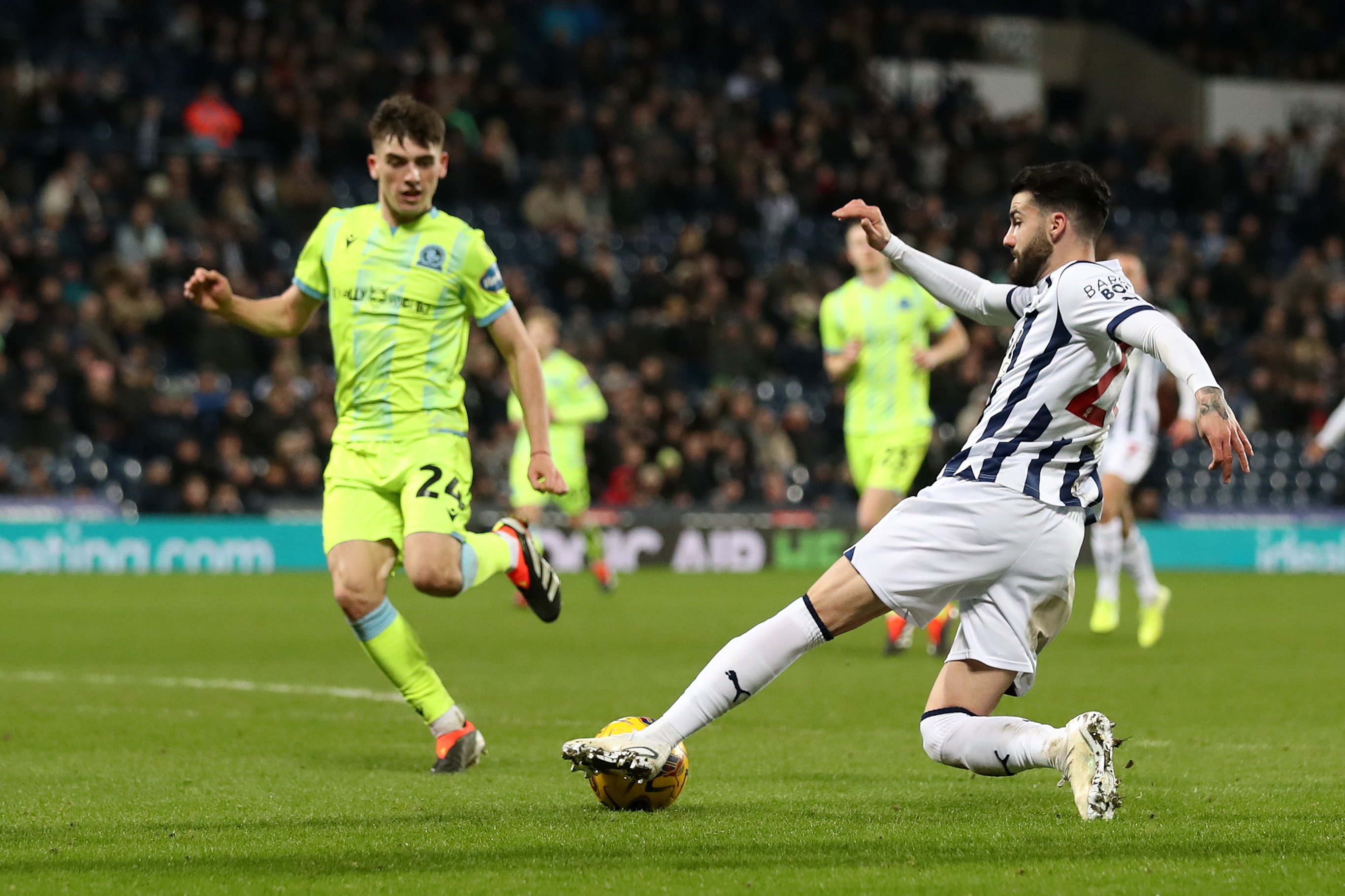 Pipa on the ball against Blackburn