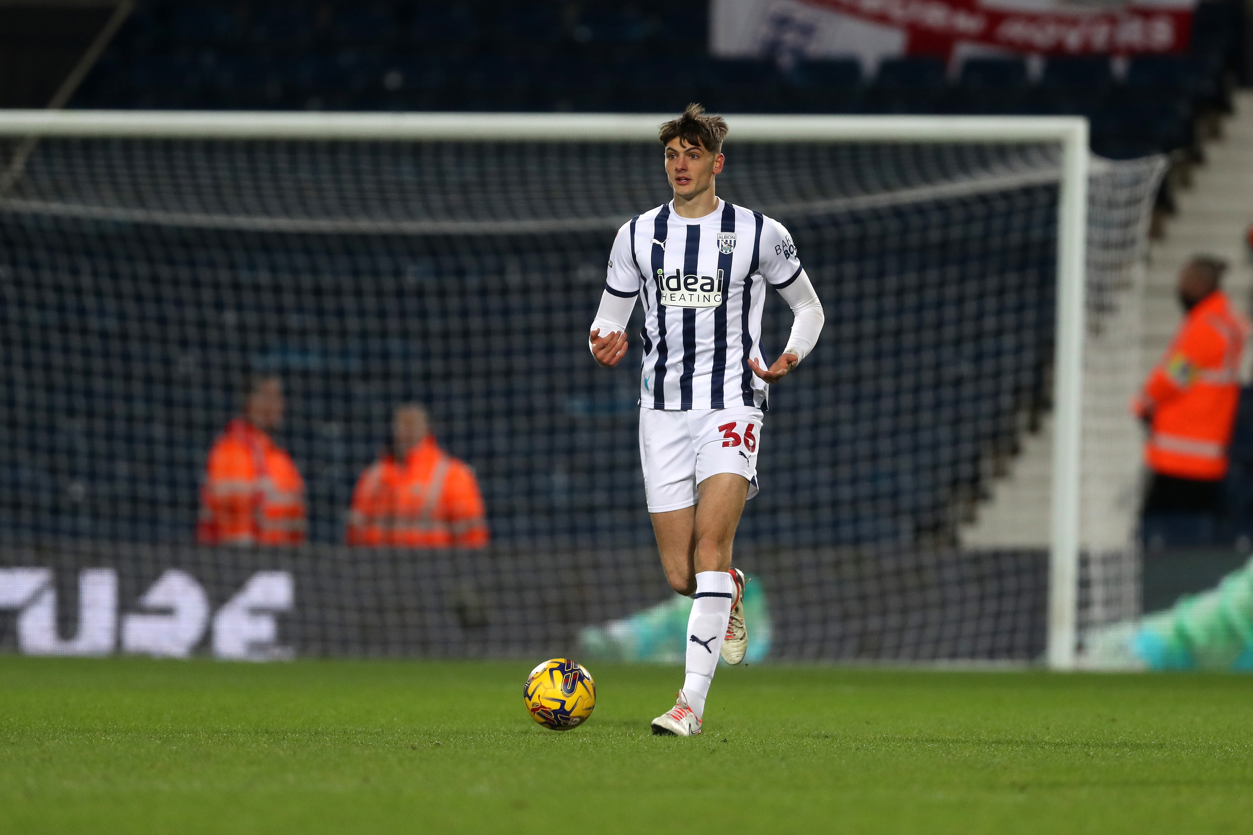 Caleb Taylor on the ball against Blackburn