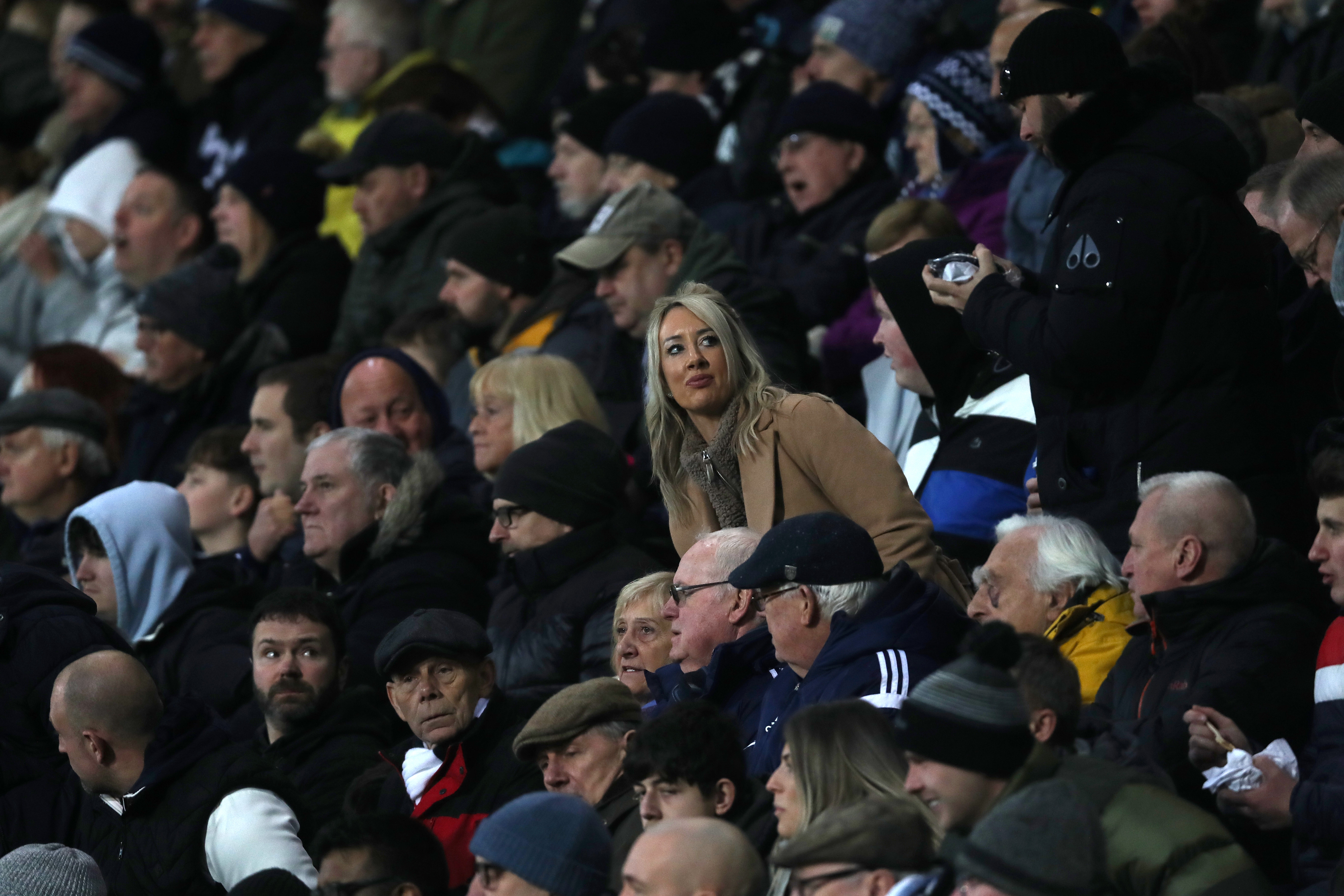 Albion fans at The Hawthorns against Blackburn 