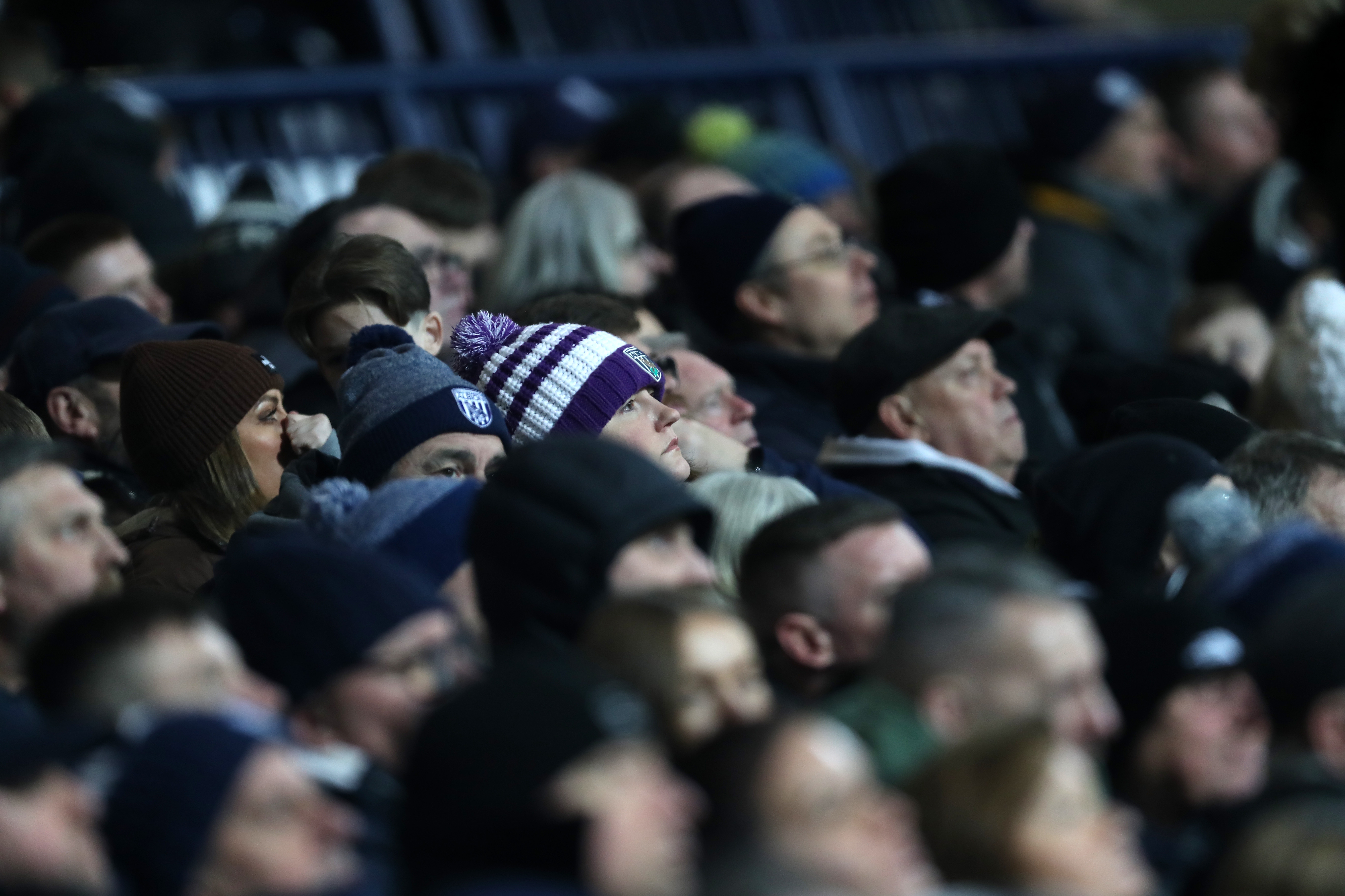 Albion fans at The Hawthorns against Blackburn 