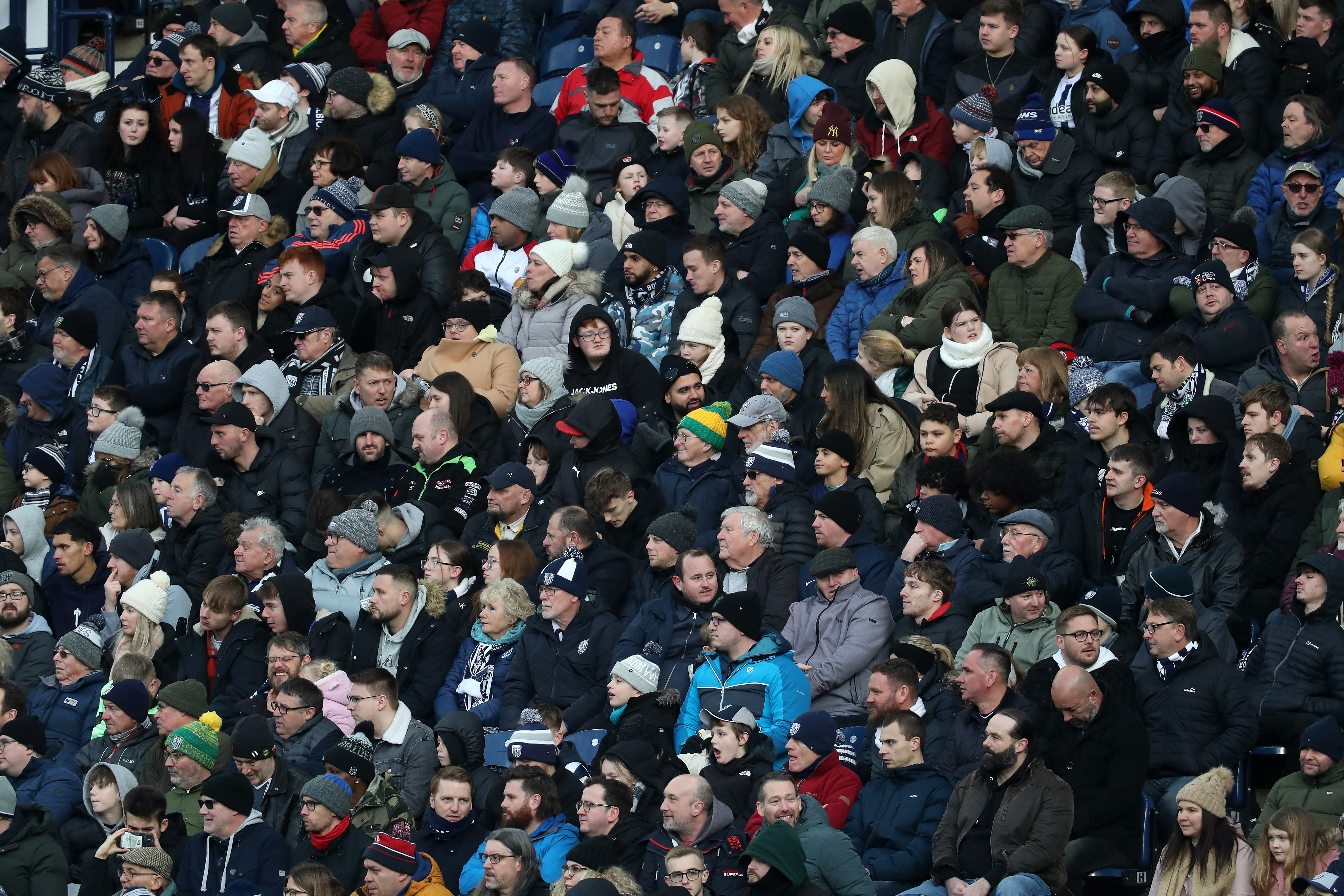 Albion fans in the crowd against Aldershot