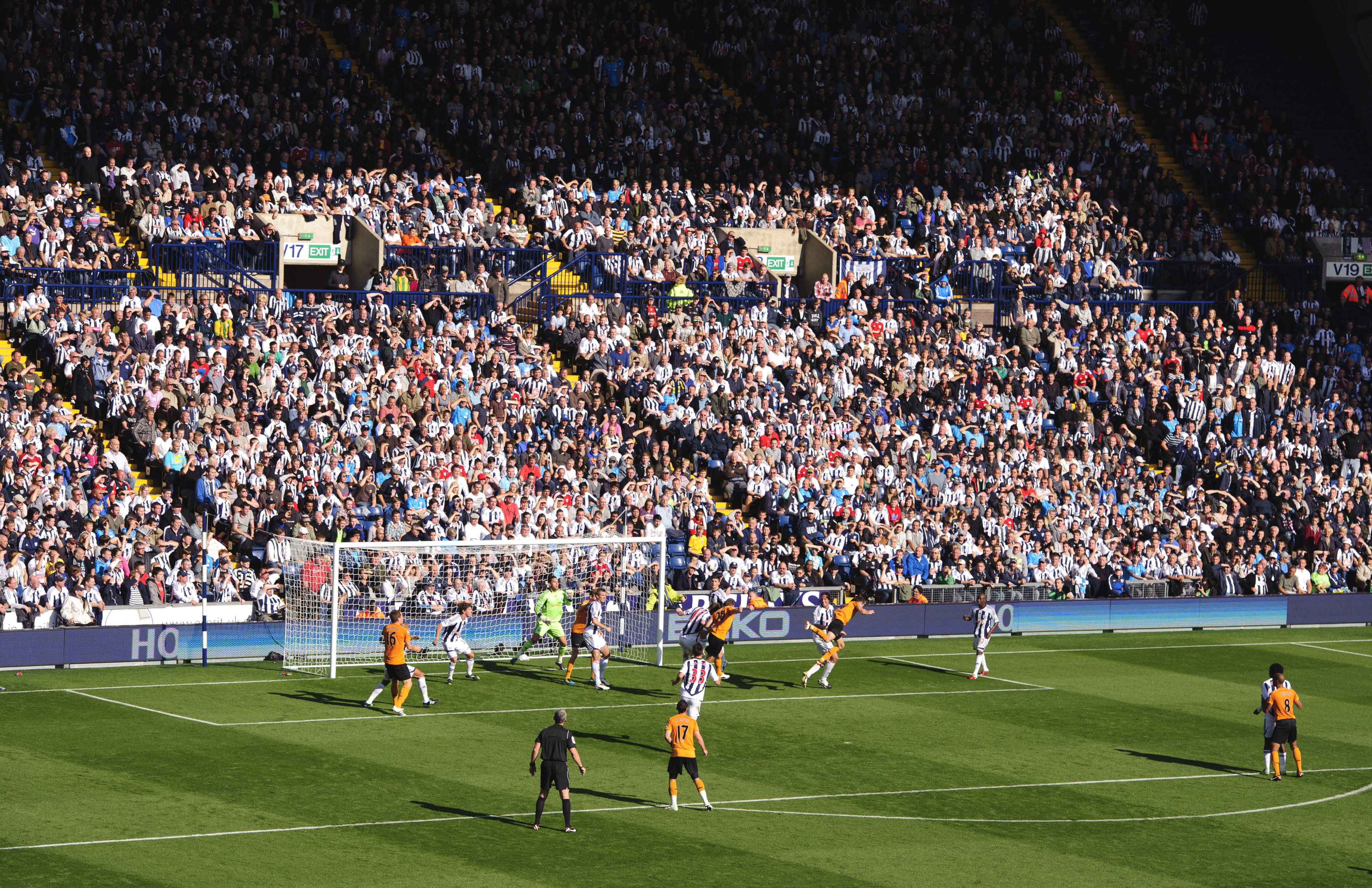 A general view of the Brummie Road End during a fixture between Albion and Wolves in 2011