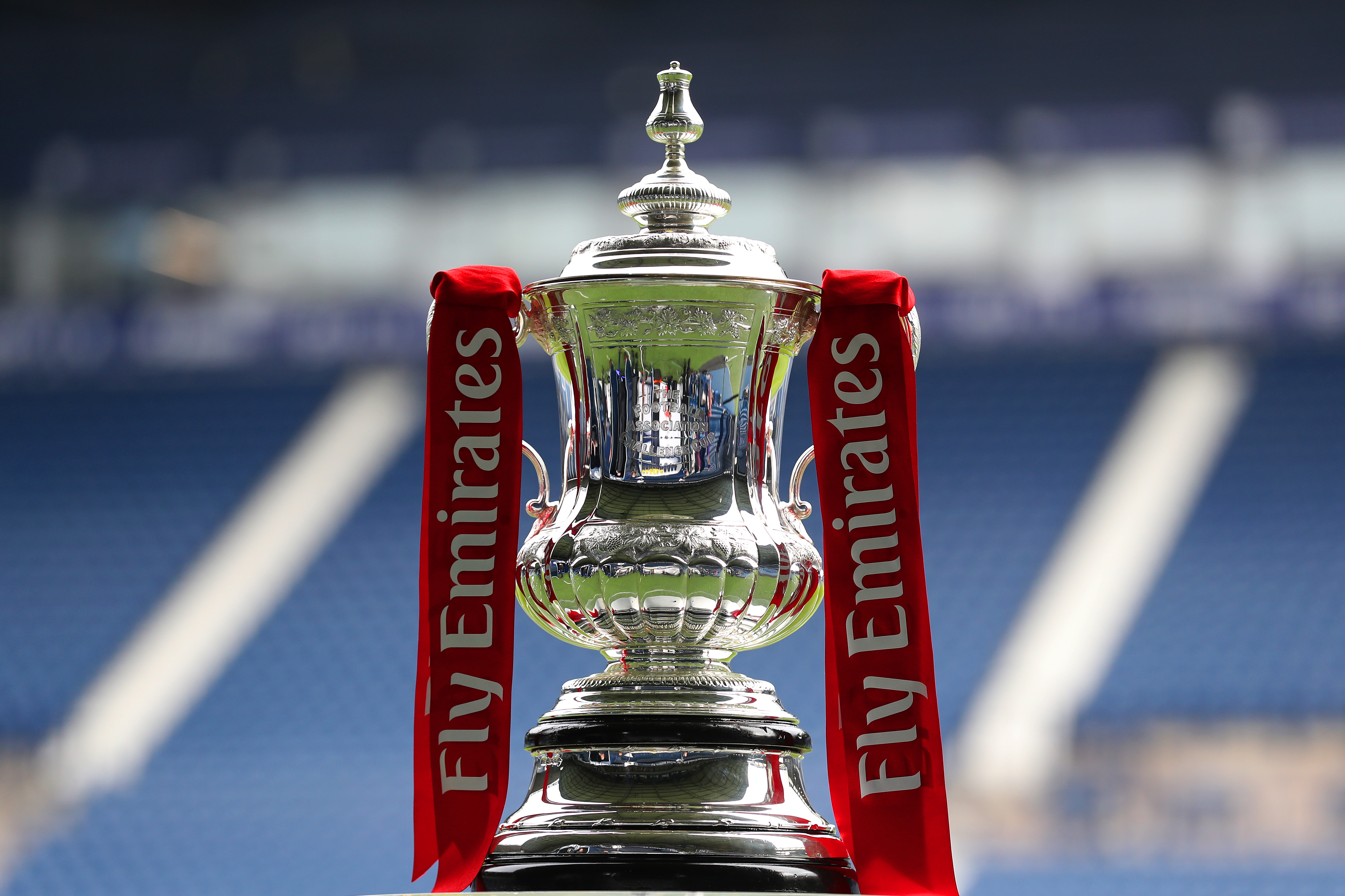 An image of the Emirates FA Cup trophy