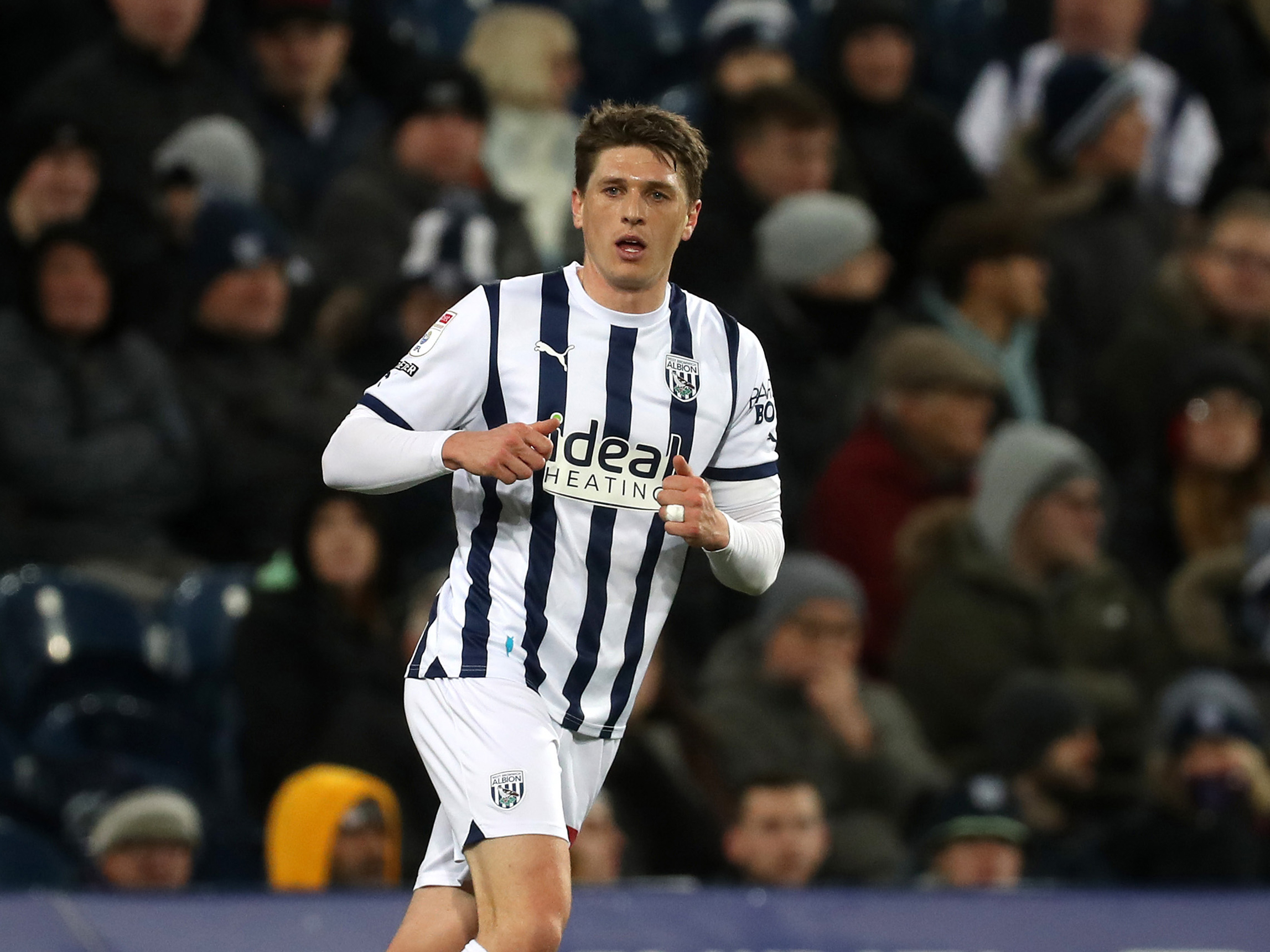 Adam Reach in action for Albion at The Hawthorns