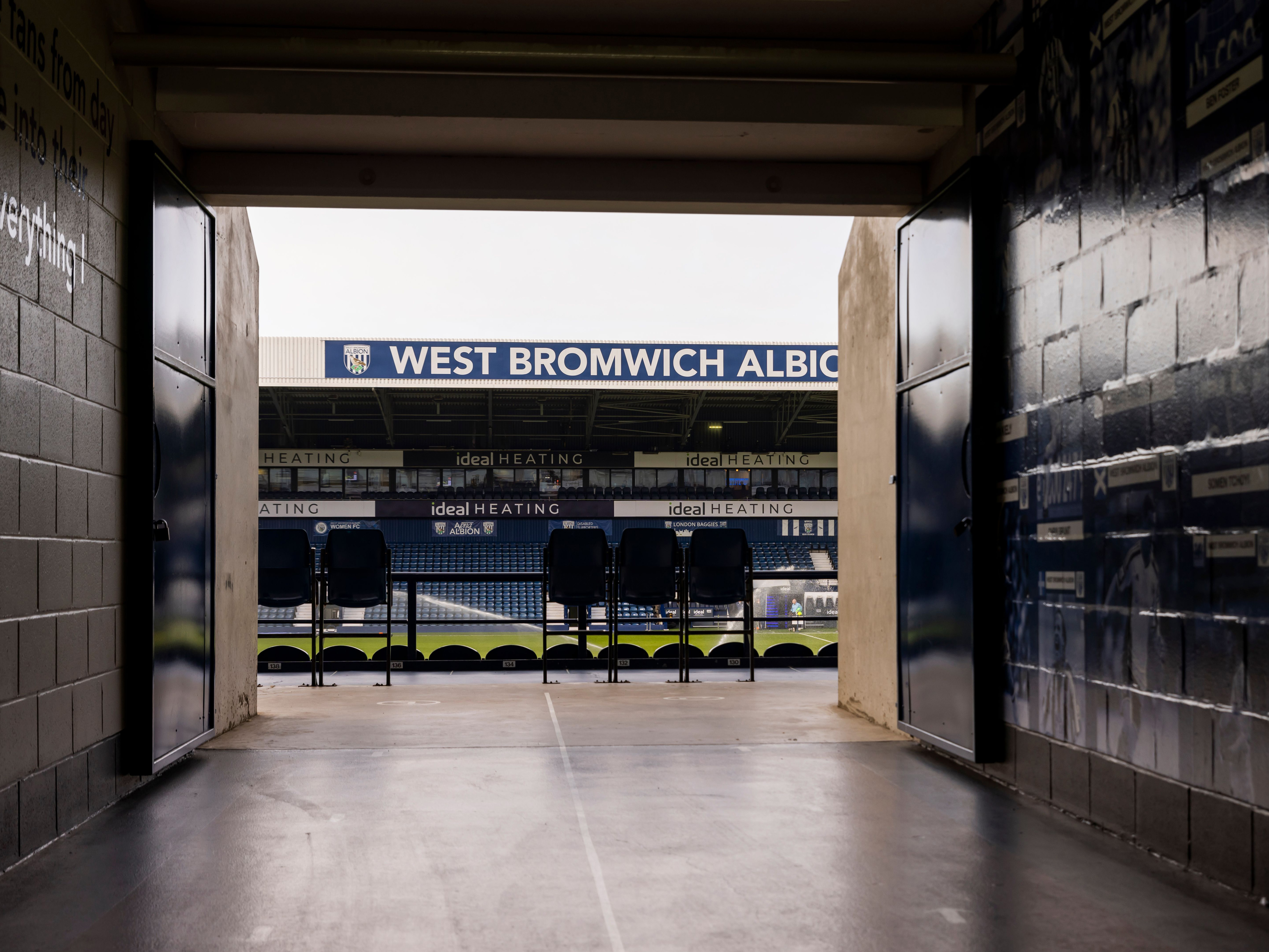 A view through to the West Stand via one of the East Stand entrances at The Hawthorns