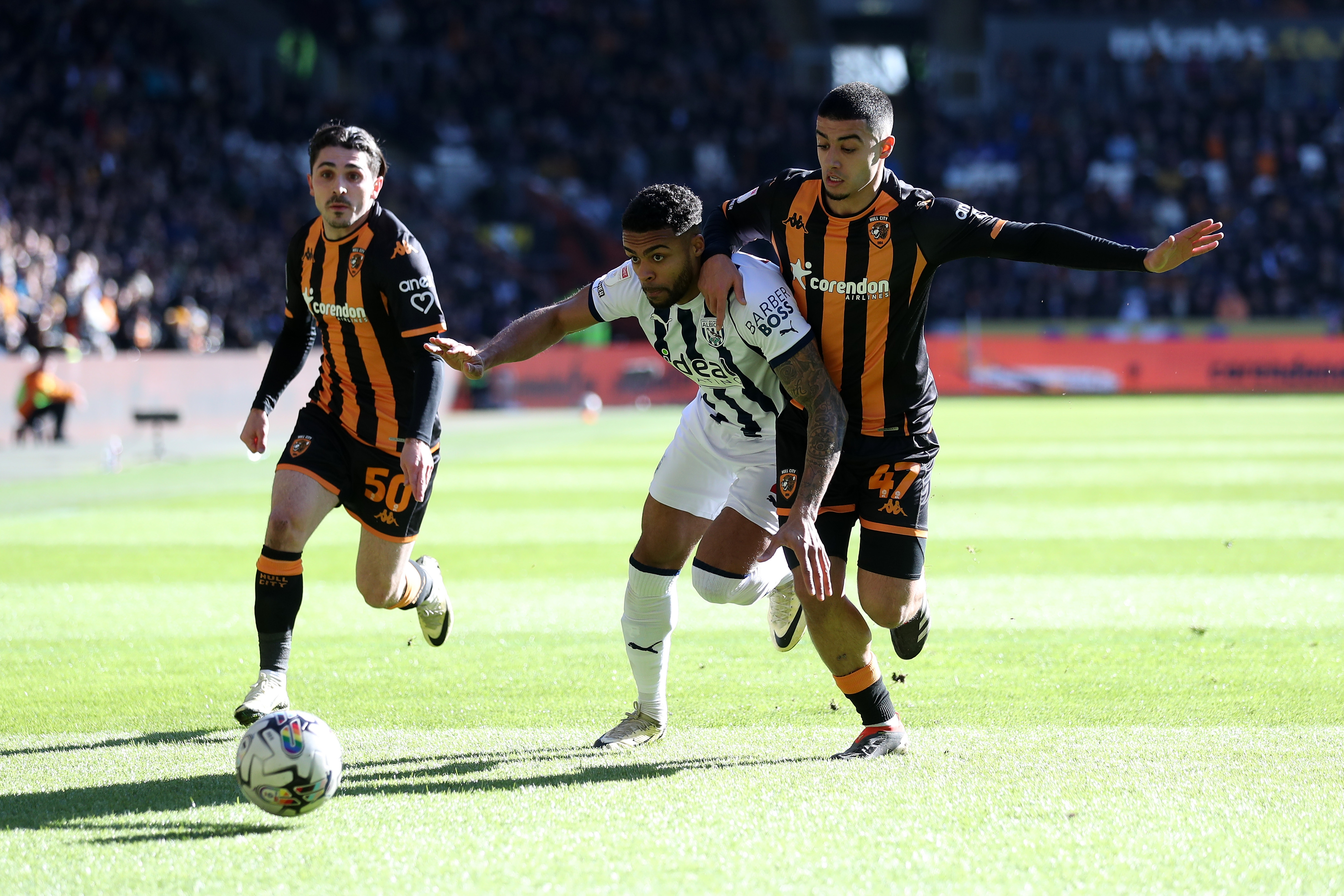 Darnell Furlong in action against Hull