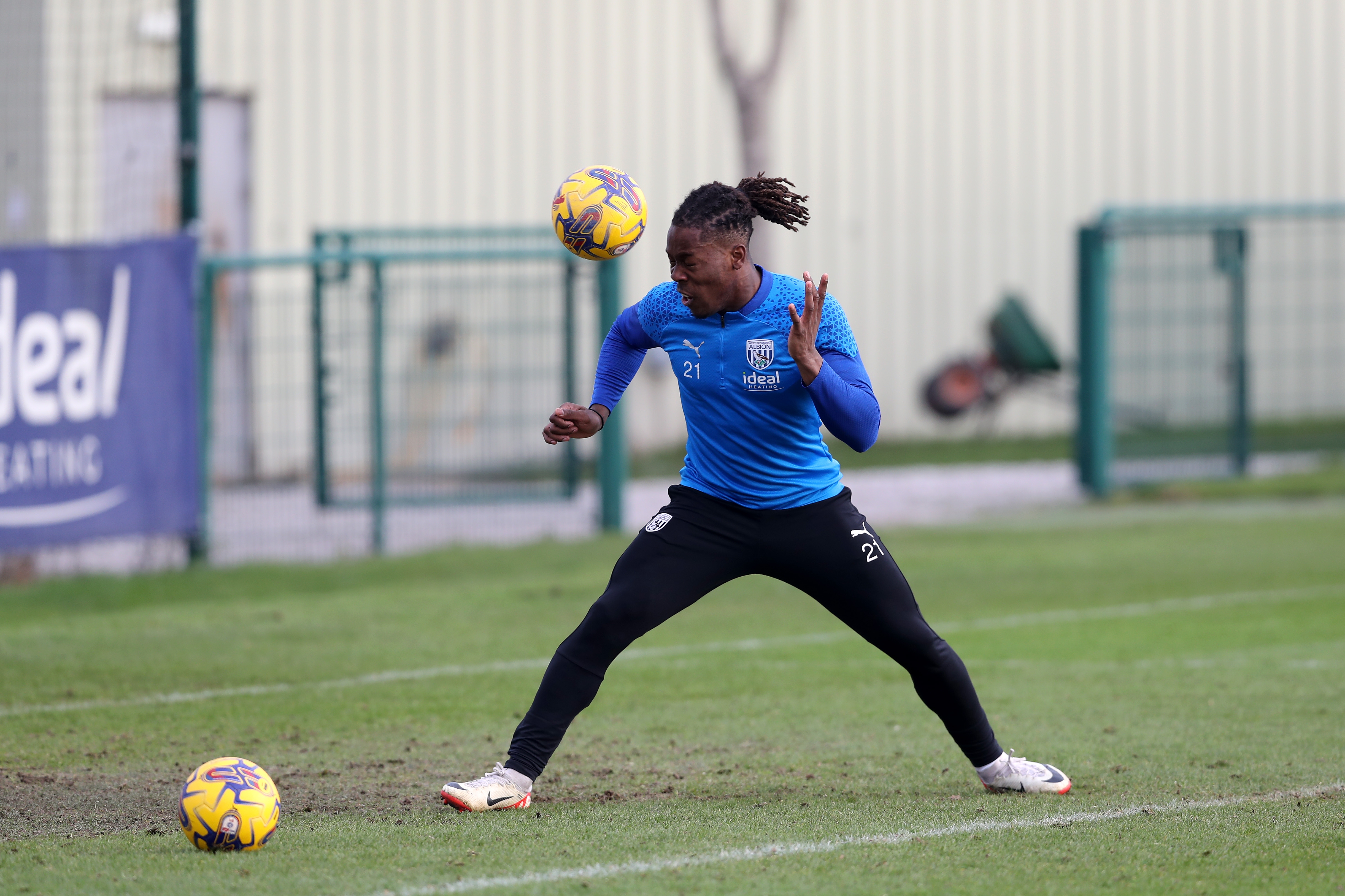 Brandon Thomas-Asante on the ball in training