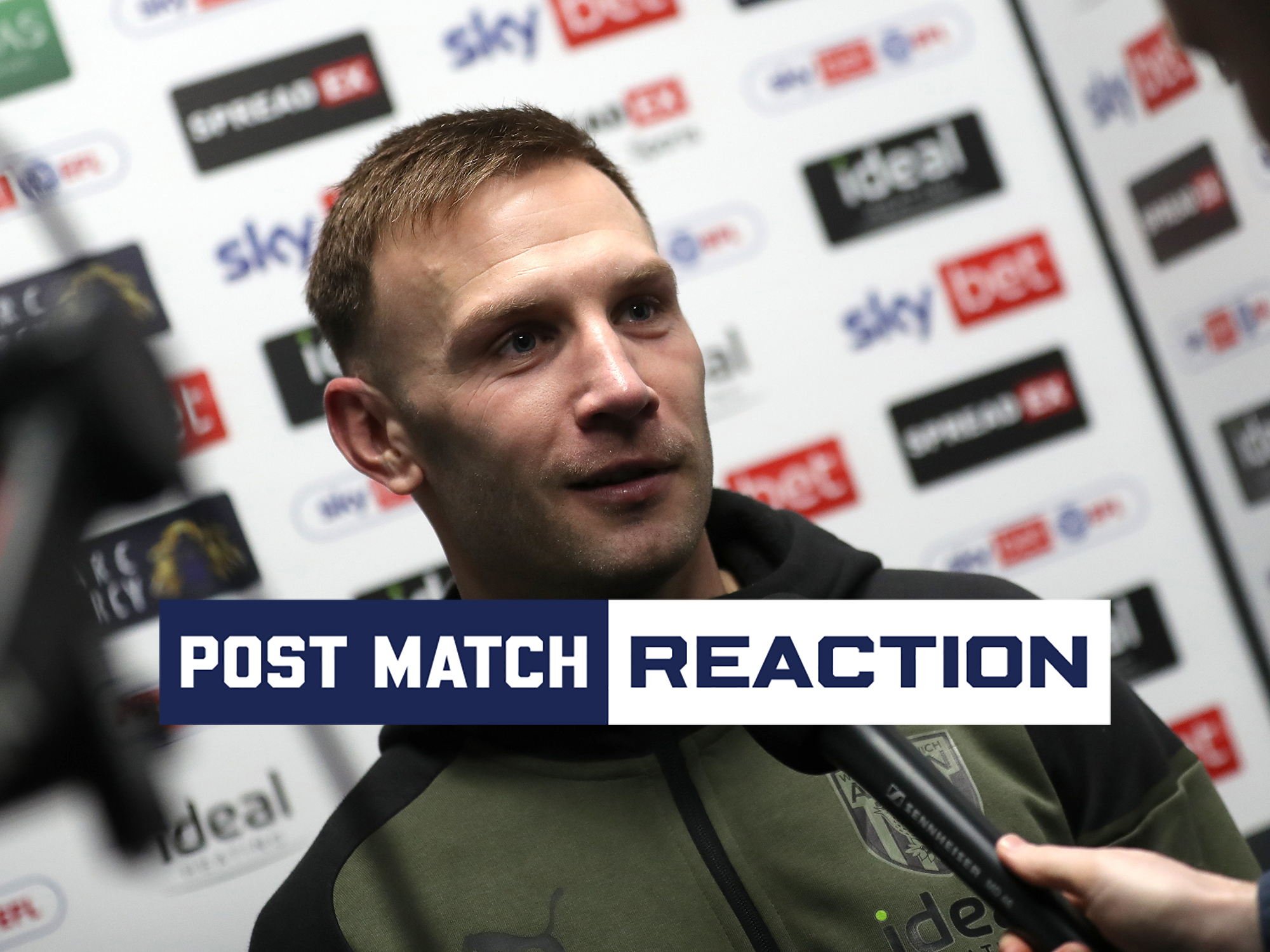 Andi Weimann is interviewed after scoring the winner against Blues