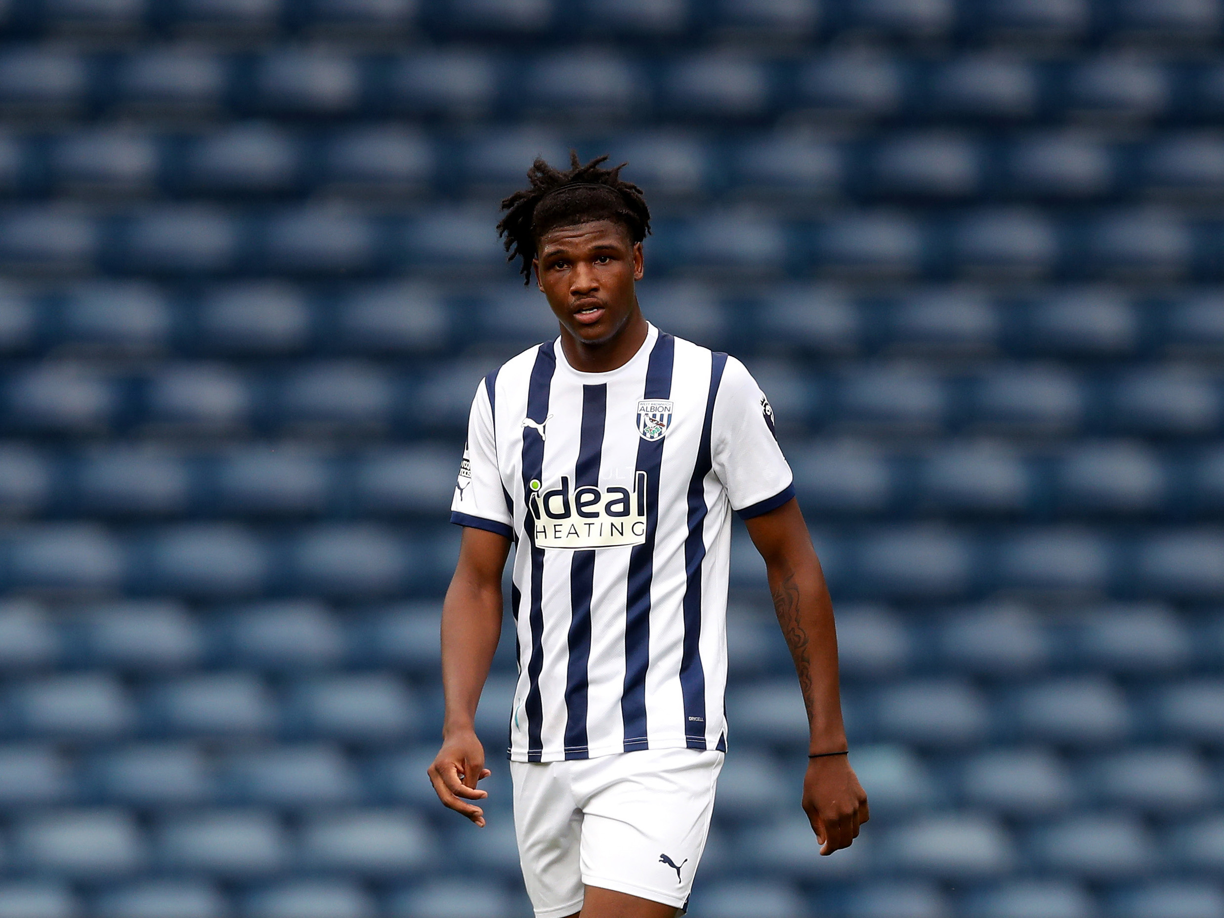Aaron Harper-Bailey in action for Albion's PL2 team at The Hawthorns