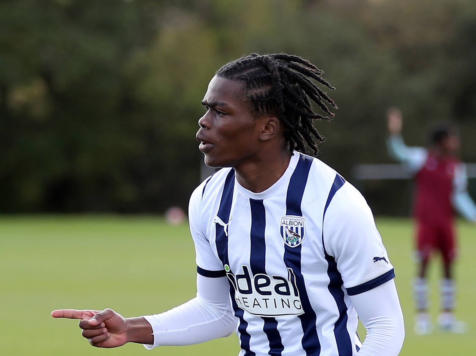 Divine Onyemachi scoring a goal for Albion's U18 side