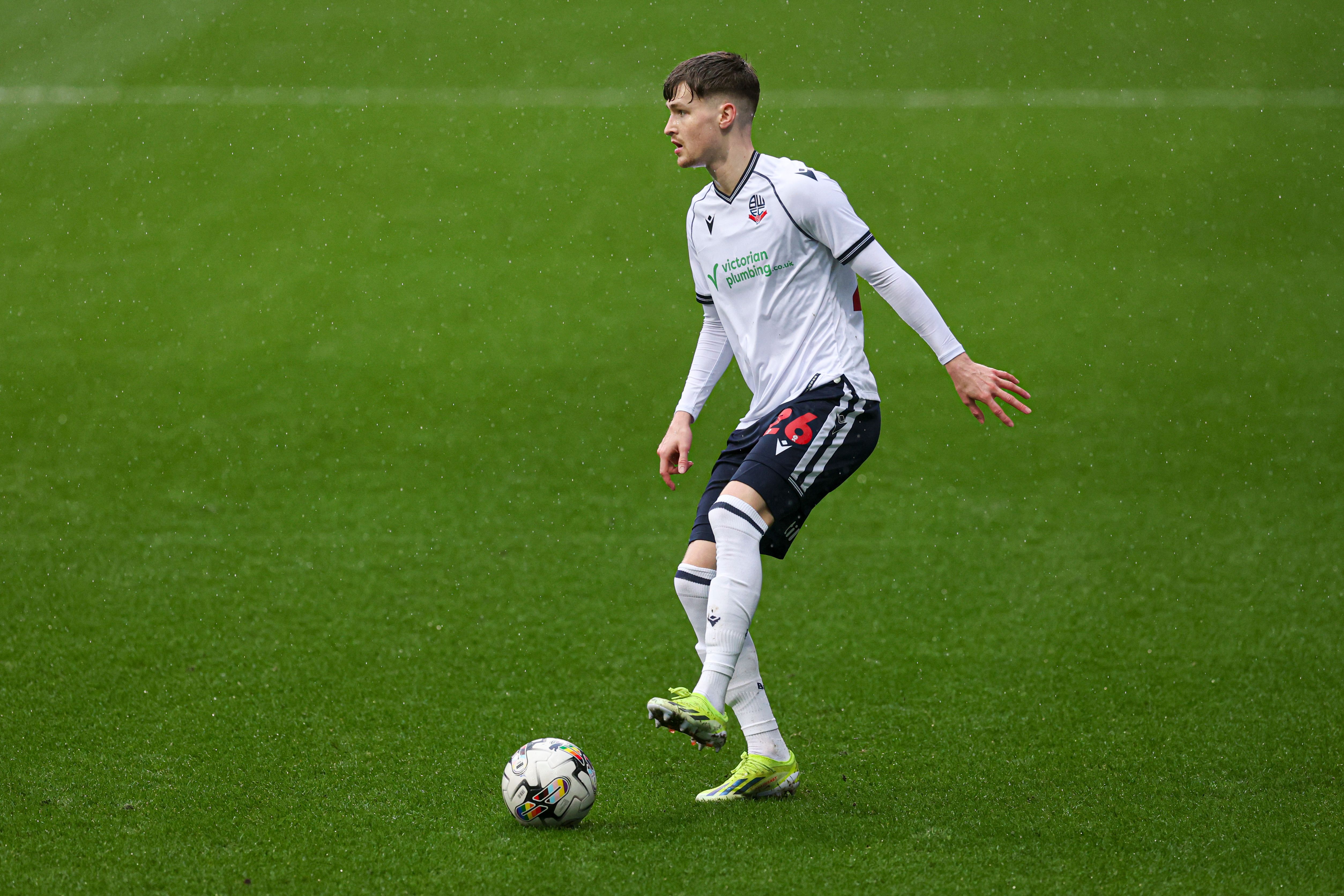 Zac Ashworth on the ball while playing for Bolton