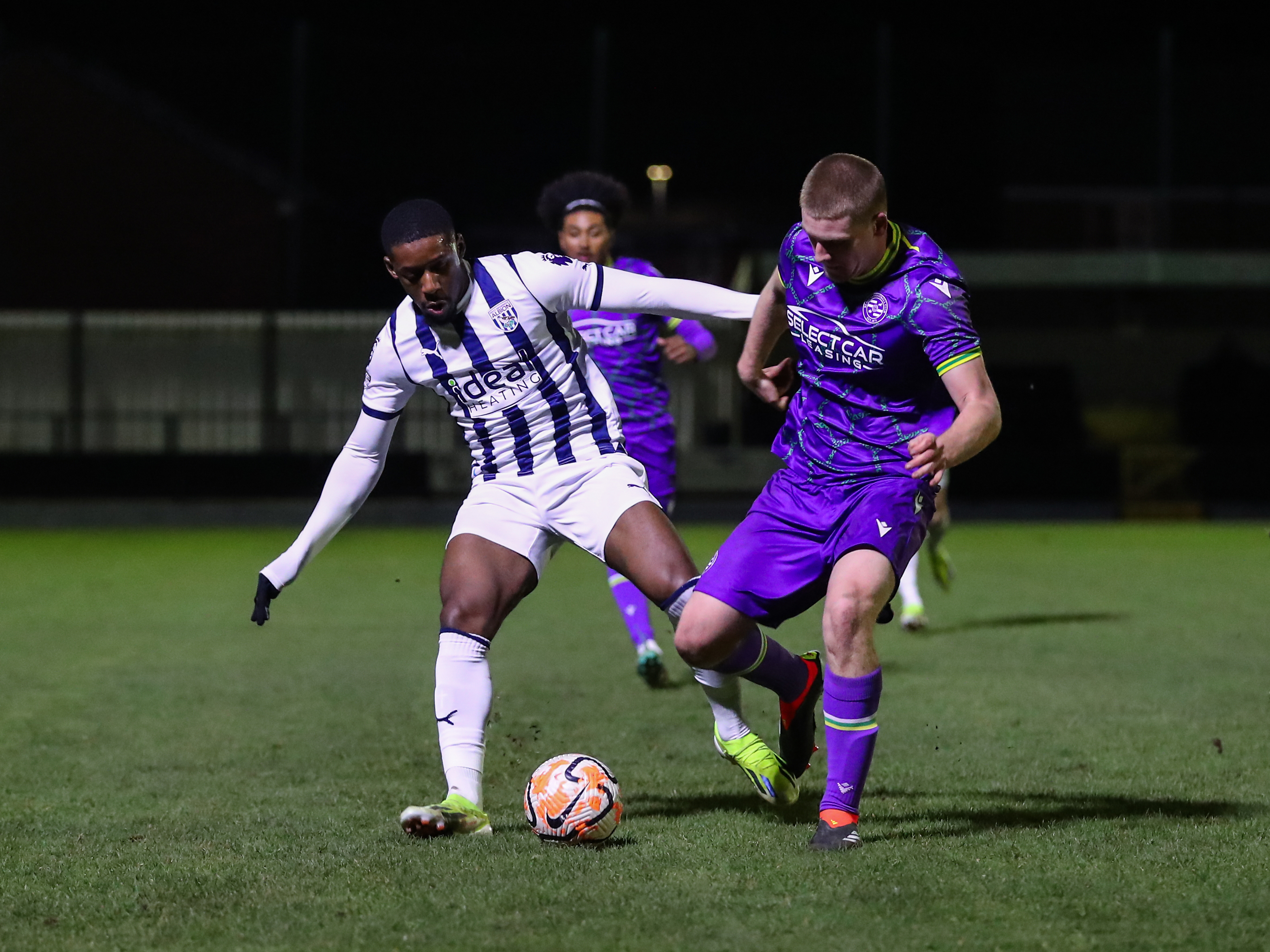 Jovan Malcolm in action for Albion's Premier League 2 side against Reading in the Premier League Cup