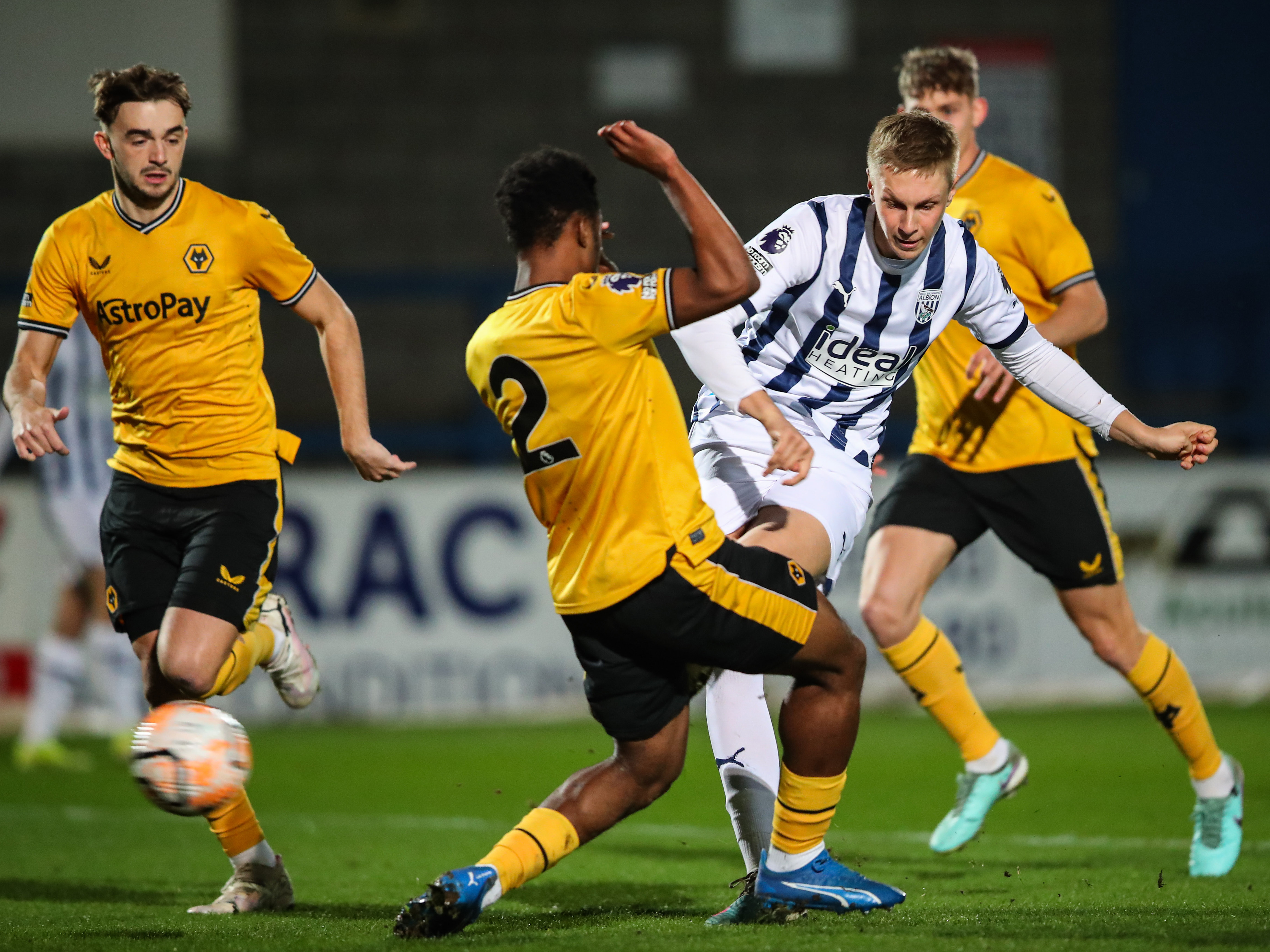 Layton Love in action for Albion's PL2 team against Wolves