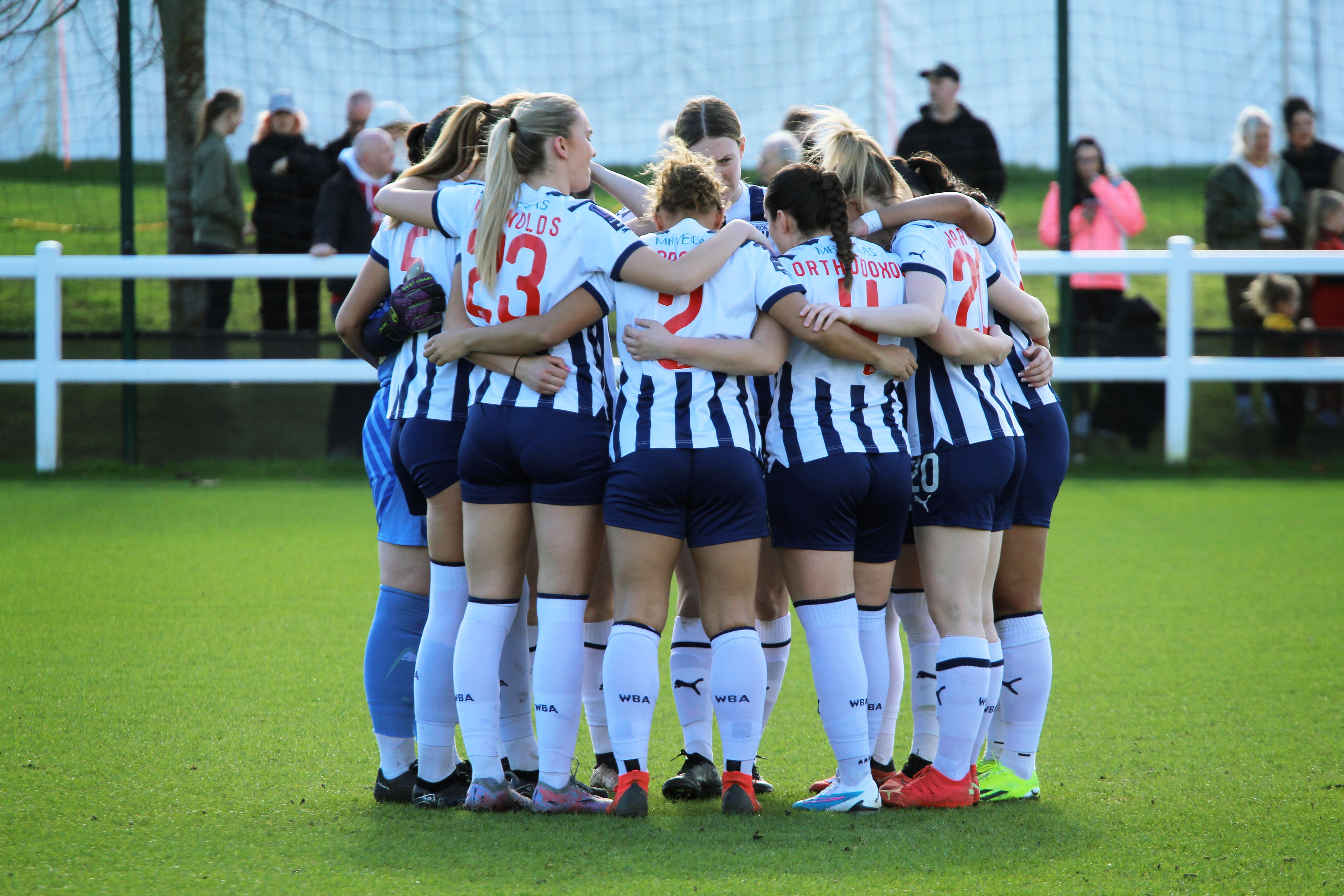 Albion Women in action against Wolves.