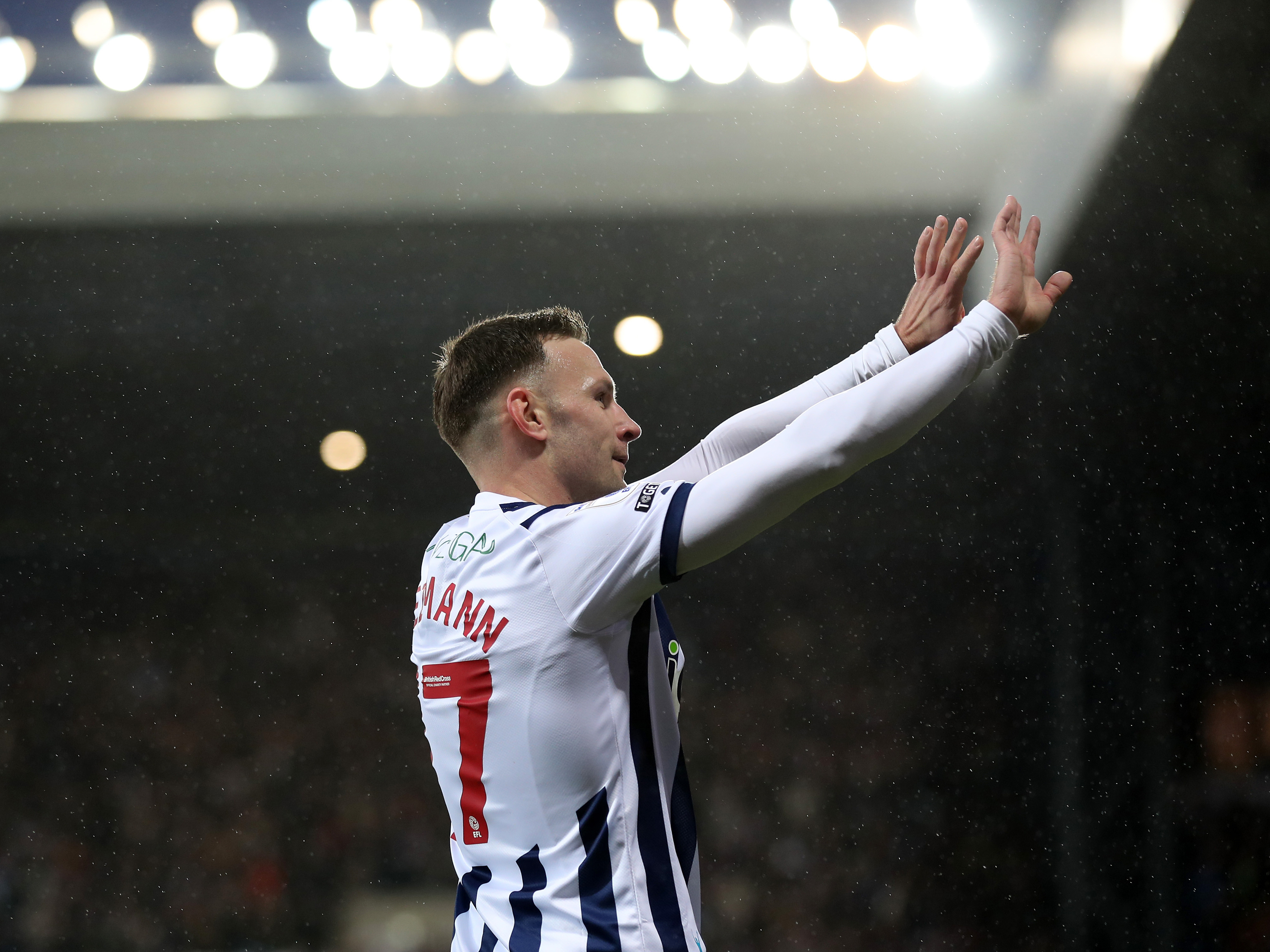 An image of Andi Weimann celebrating a goal against Birmingham