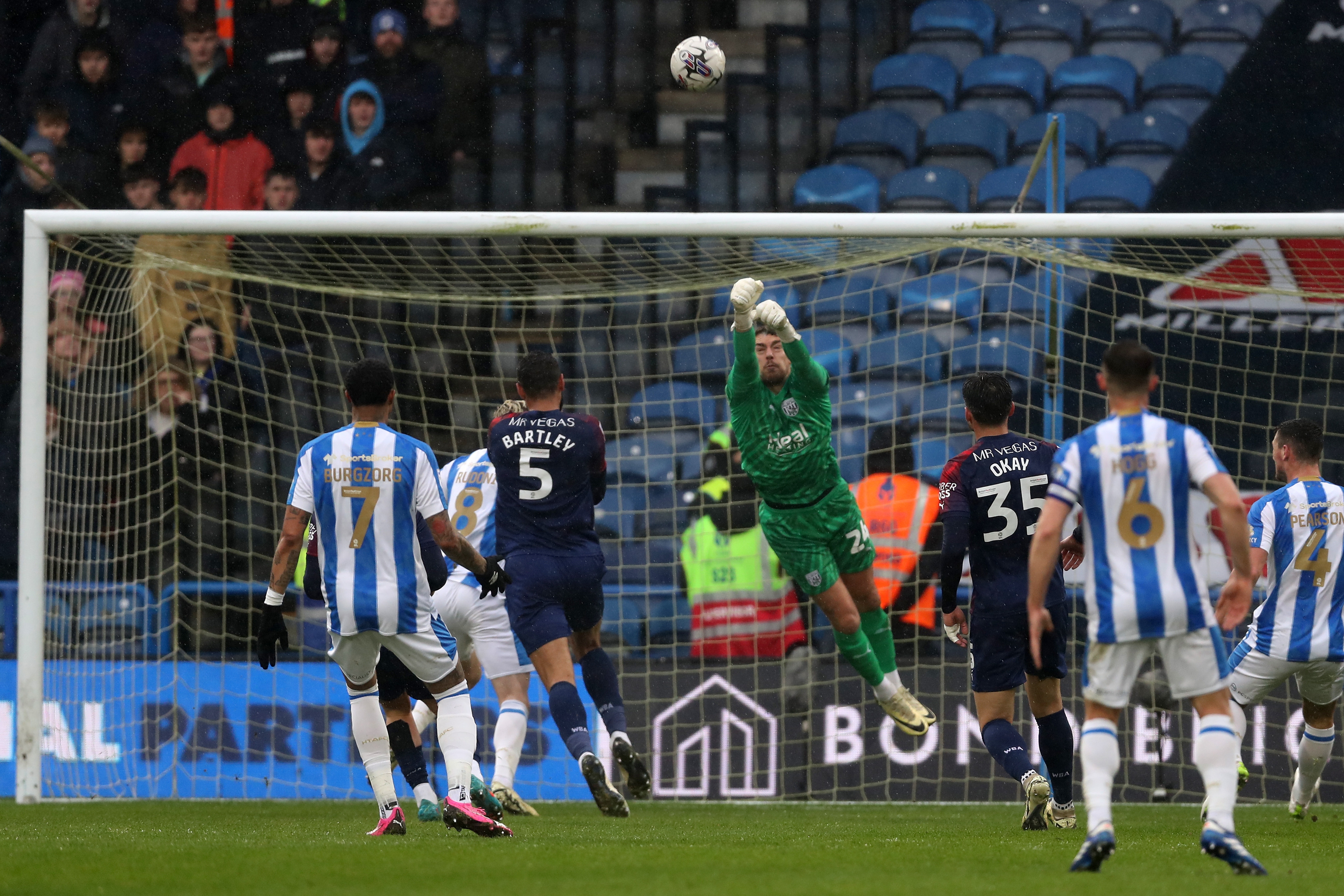 Albion in action against Huddersfield Town.