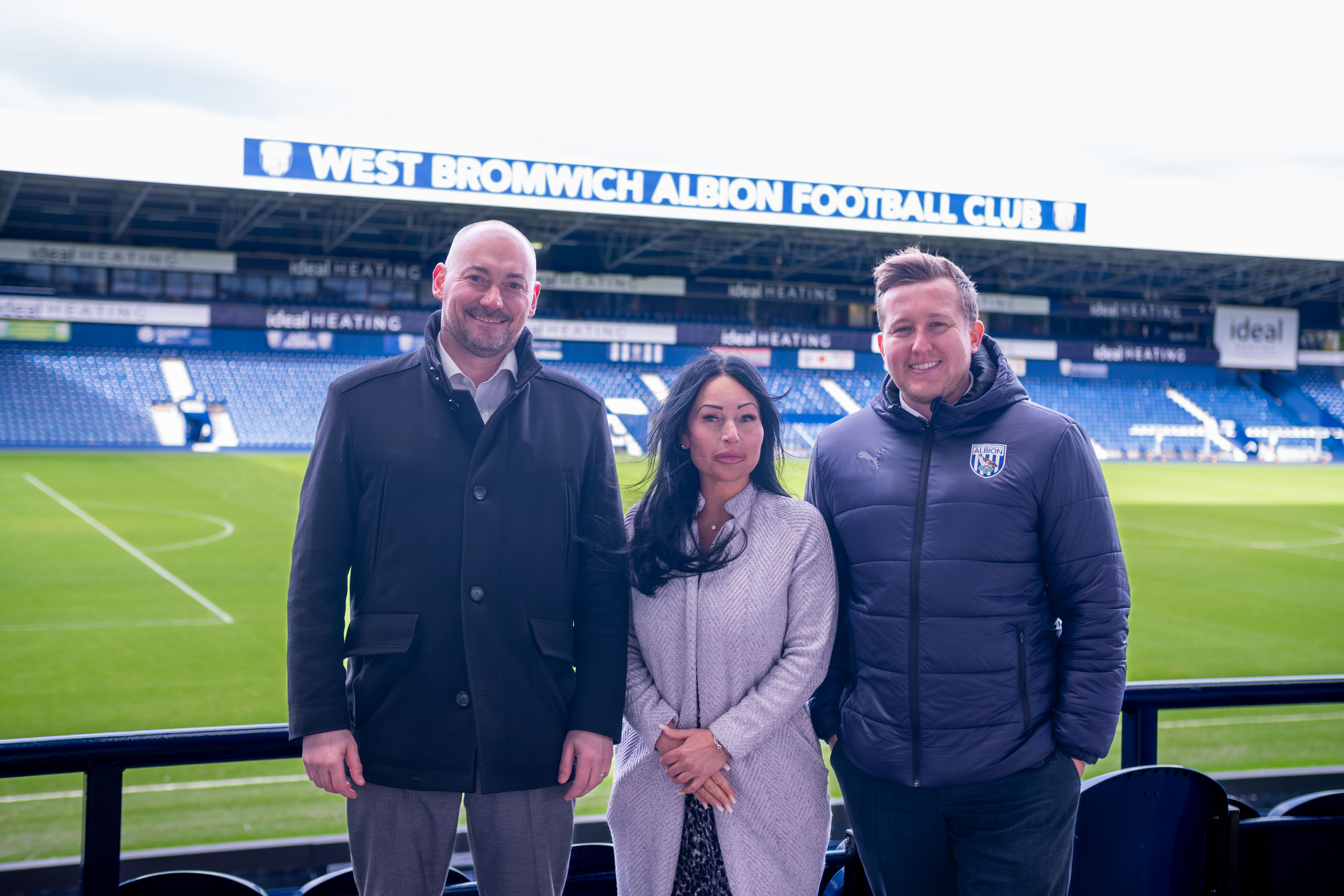 Mercure Hotel representatives with Jon Ward of the Foundation at the Hawthorns