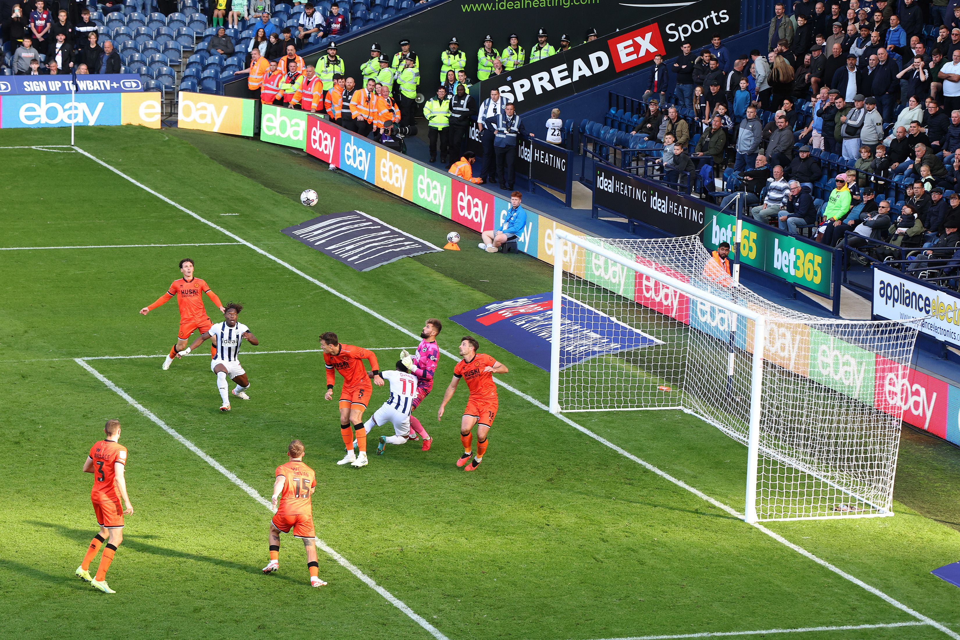 A general view of match action from Albion's clash with Millwall at The Hawthorns in September 2023