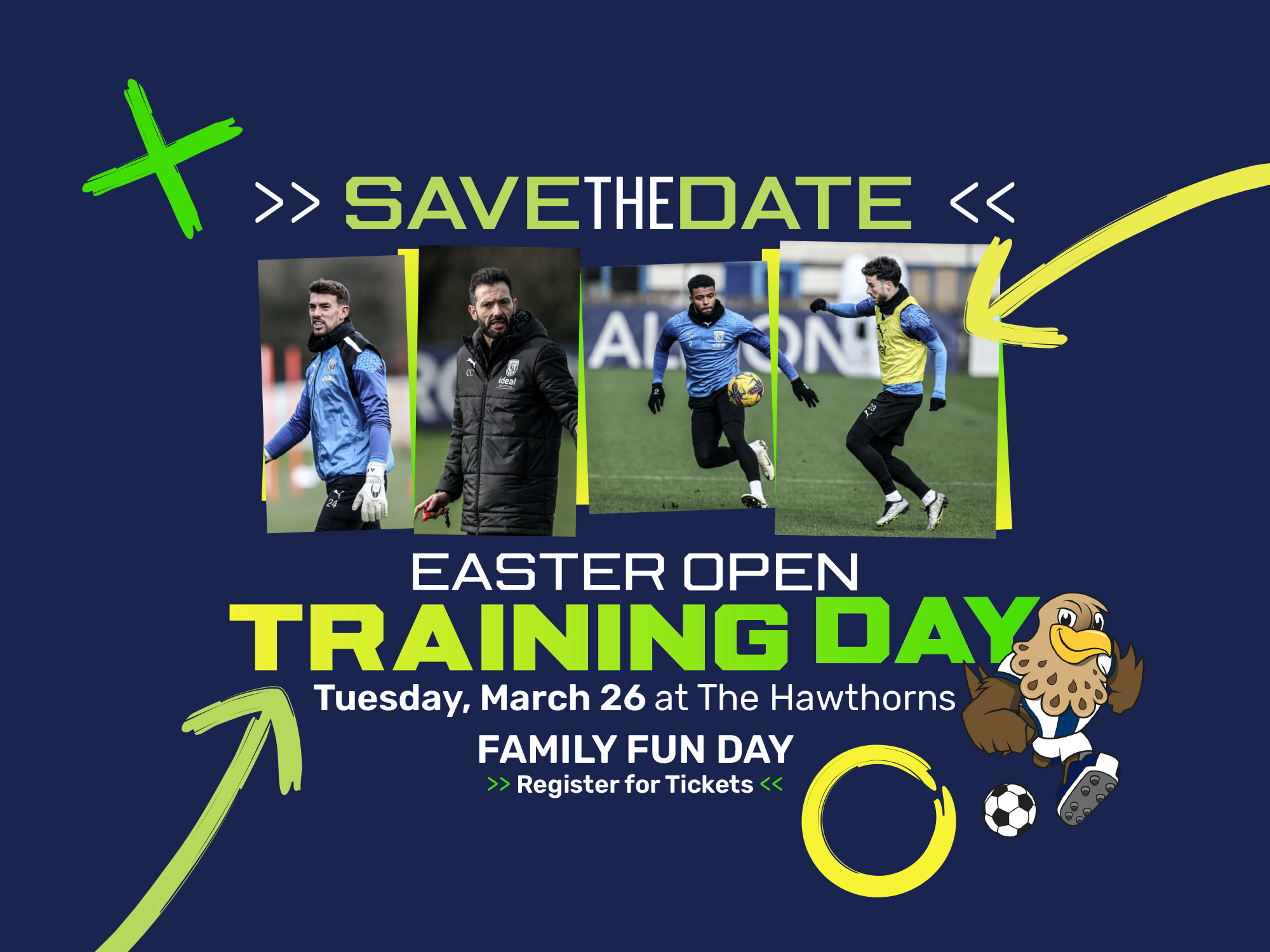 Open training session at The Hawthorns graphic 
