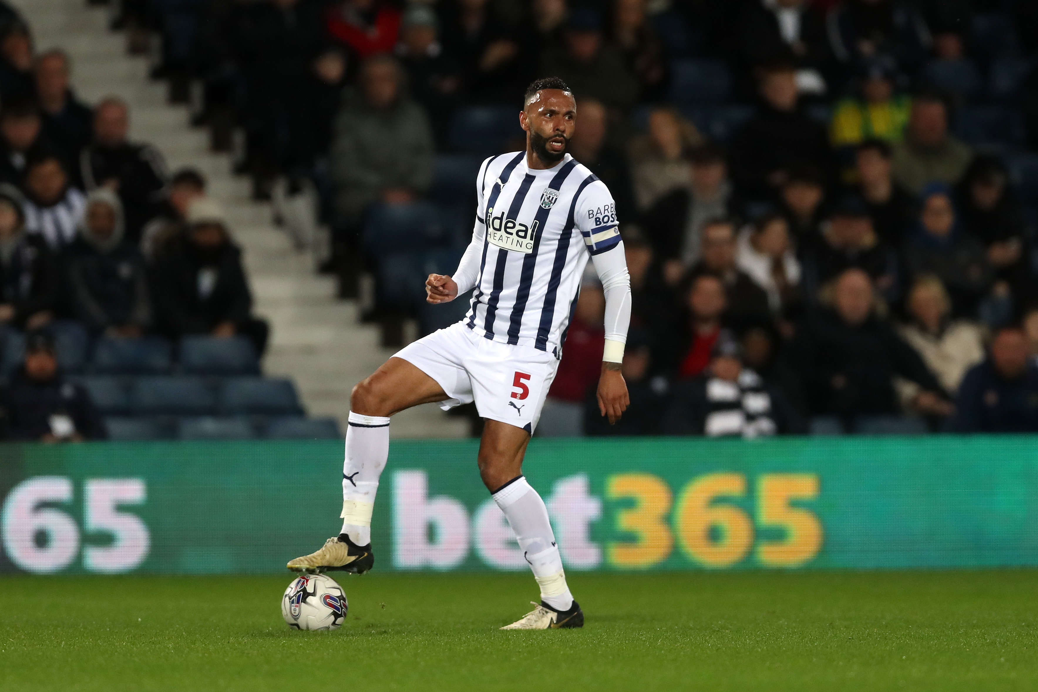 Kyle Bartley on the ball against Rotherham United