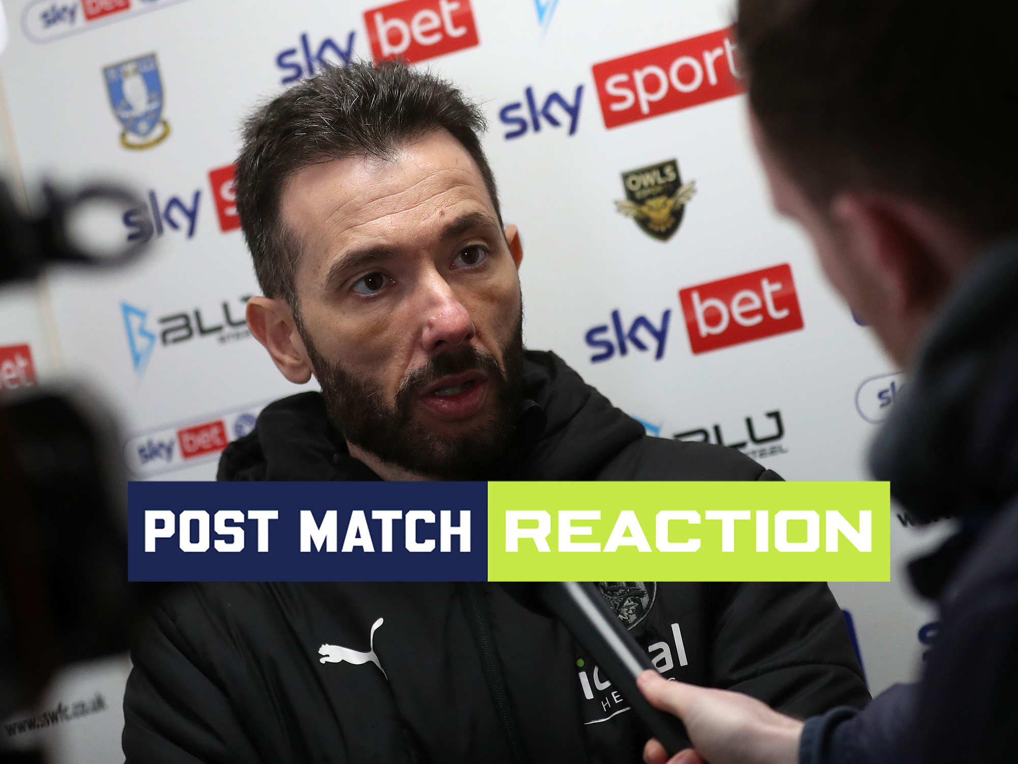 Carlos Corberán is interviewed after Albion's defeat against Sheffield Wednesday