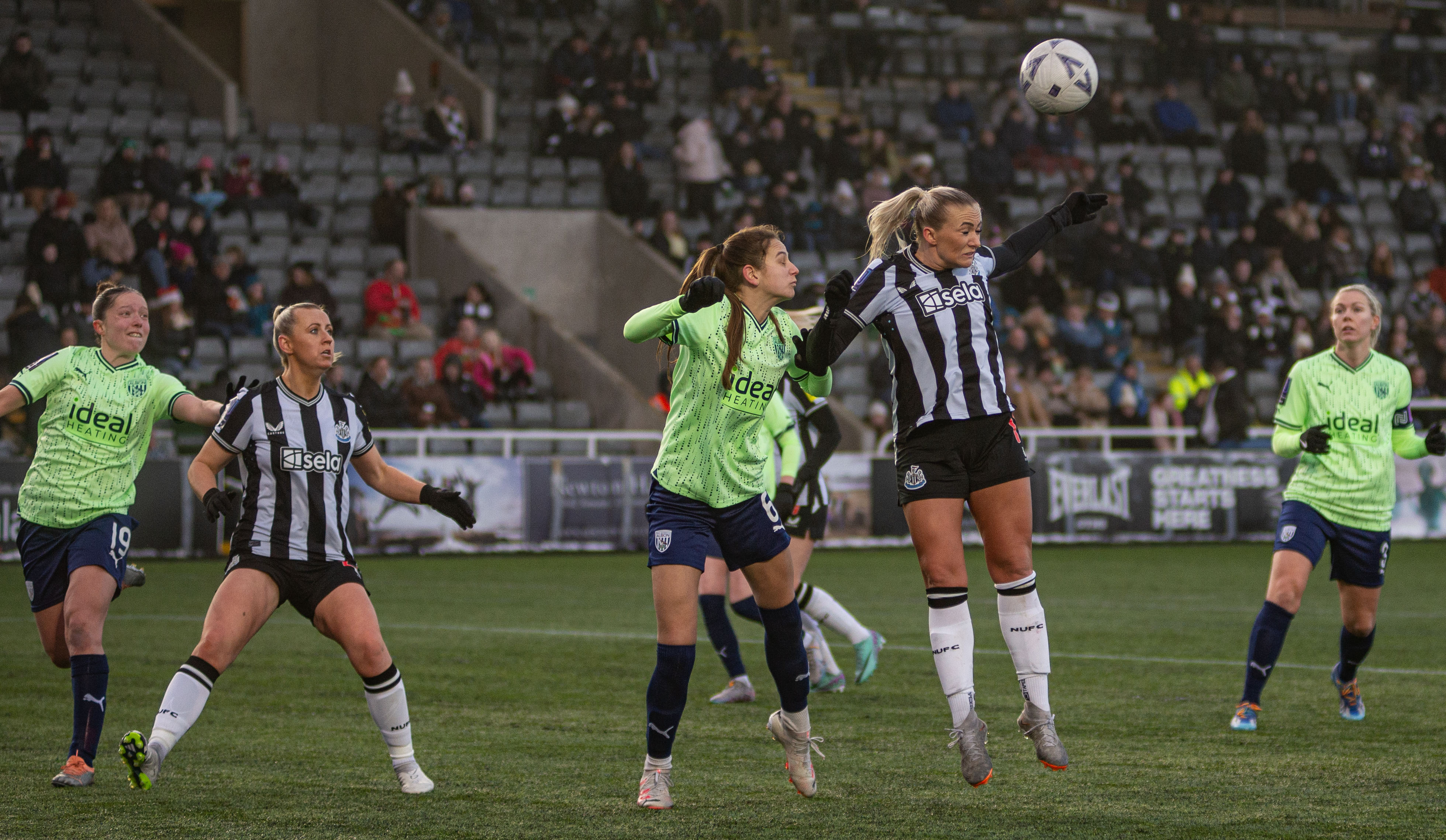 Albion Women in action against Newcastle earlier this season.