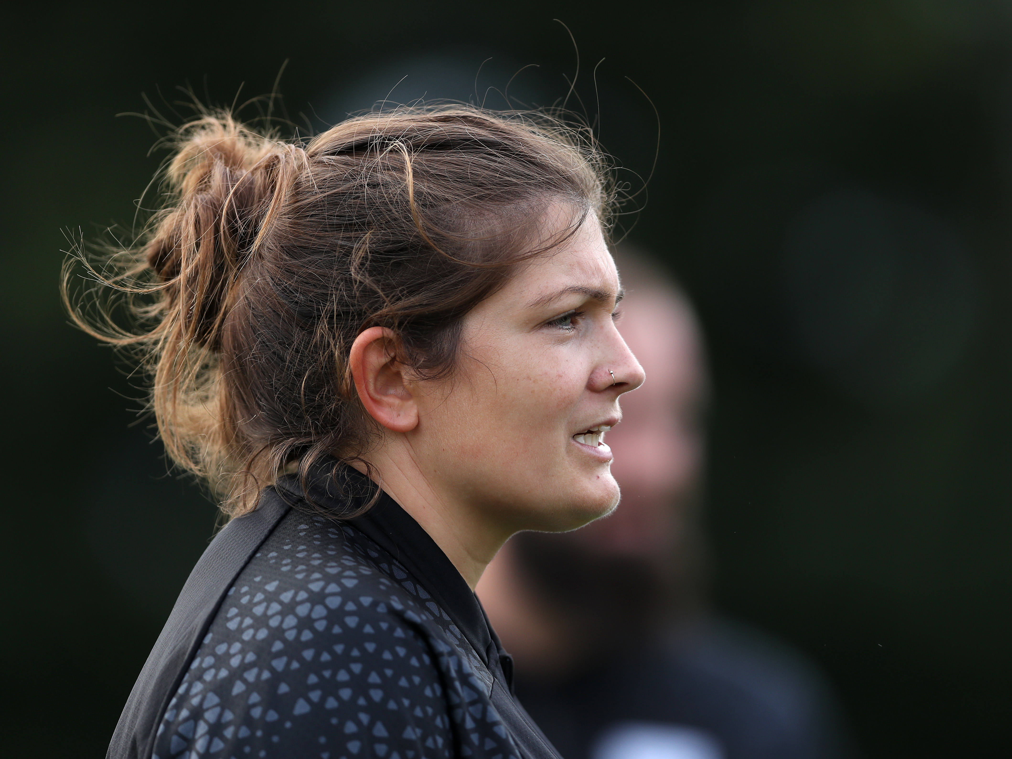 An image of Albion Women manager Siobhan Hodgetts-Still coaching her team