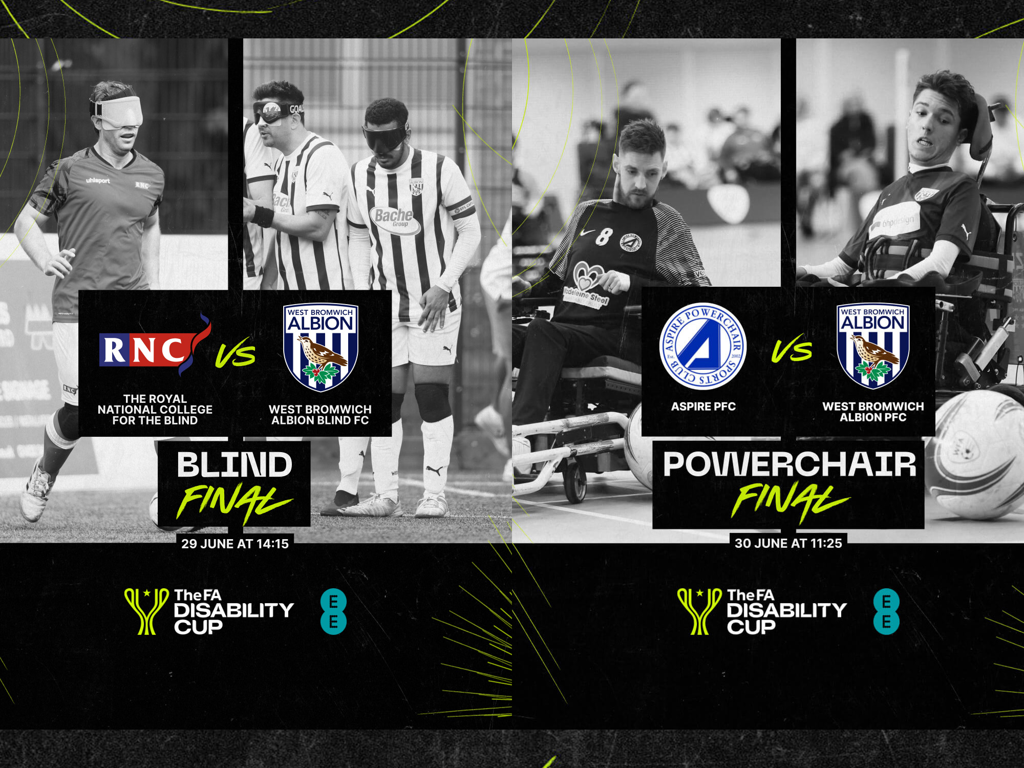 FA Disability Cup Blind & Powerchair Fixtures Graphic