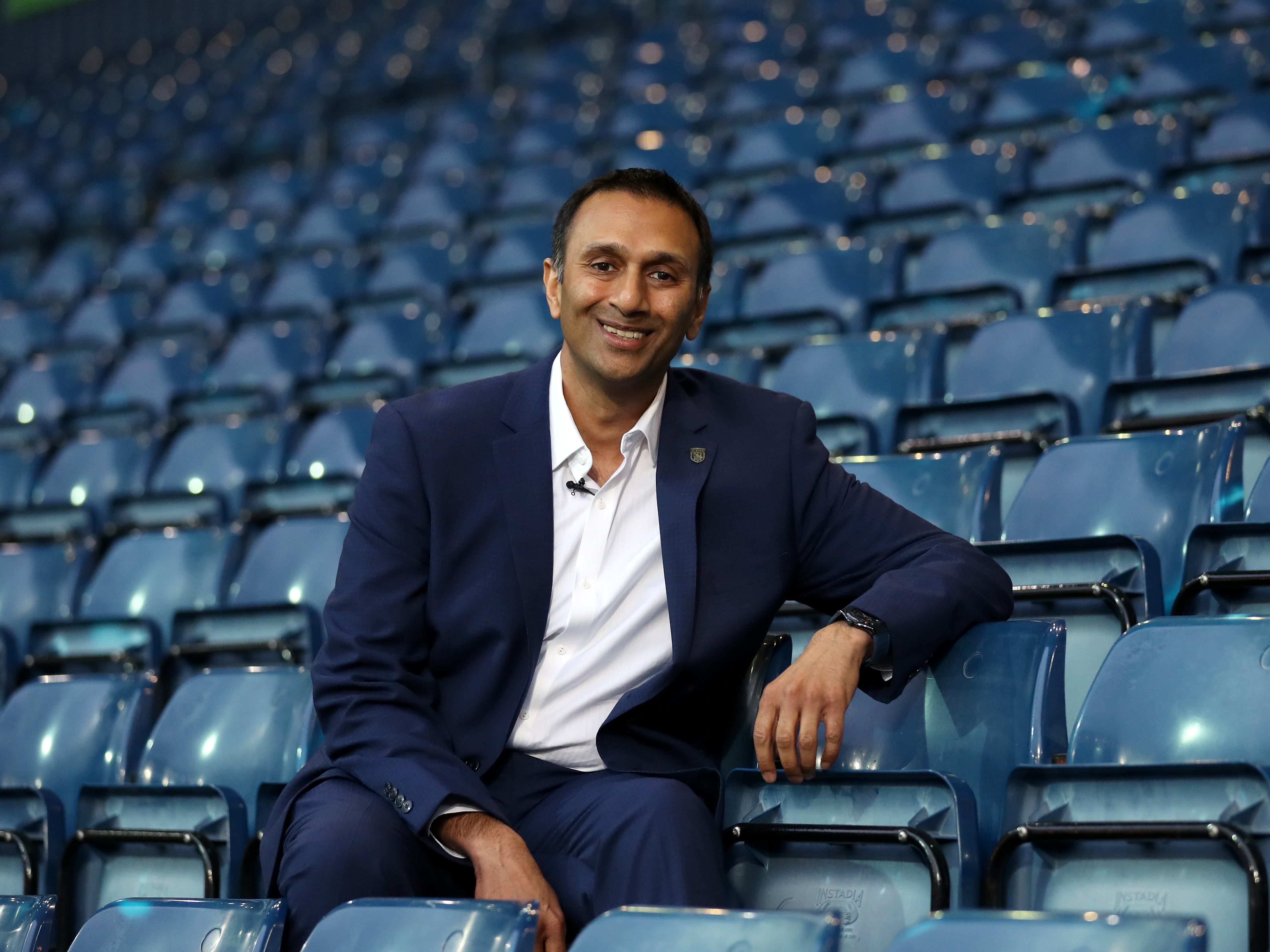 An image of Shilen Patel sat at The Hawthorns