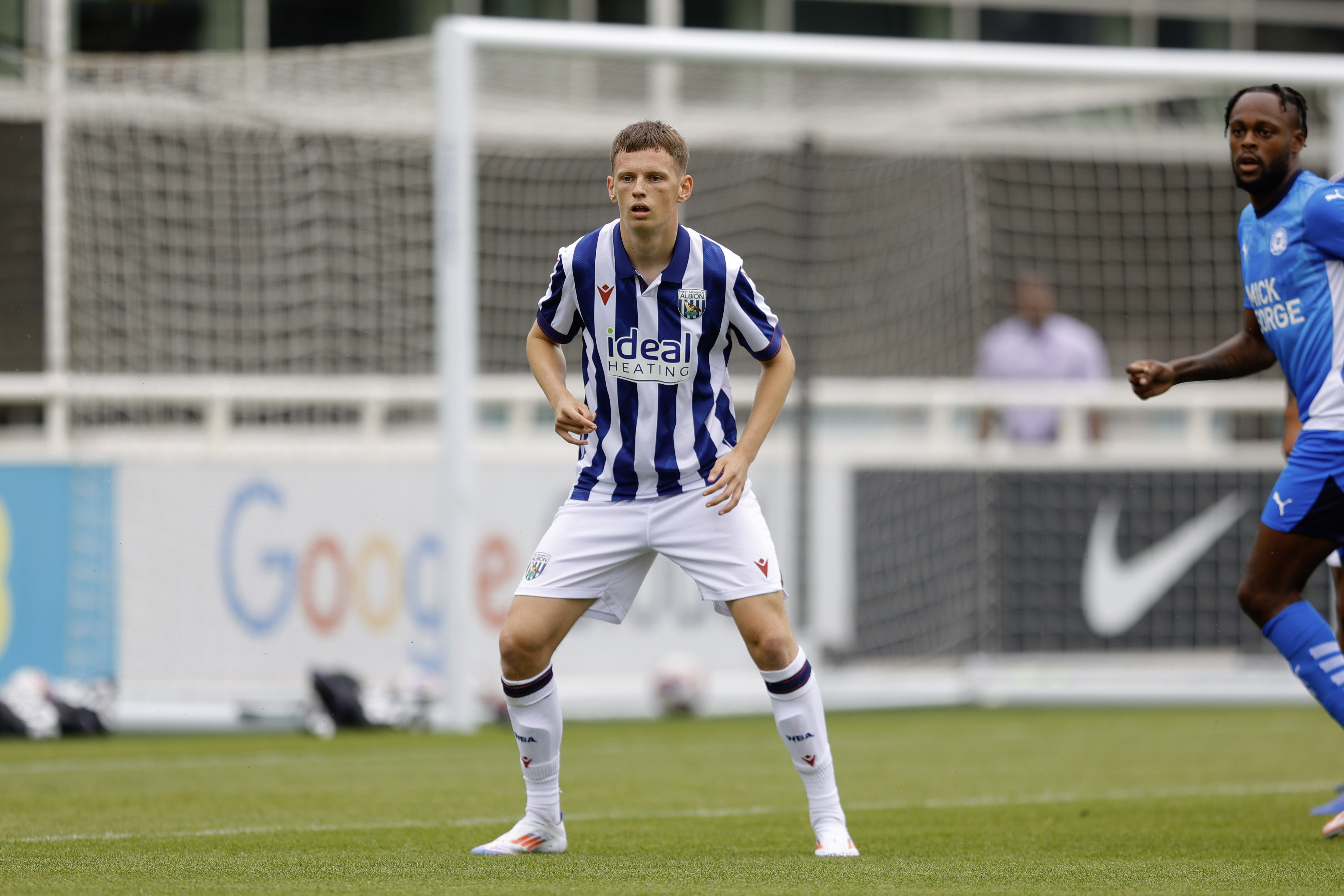 An image of Reece Hall during Albion's friendly against Peterborough